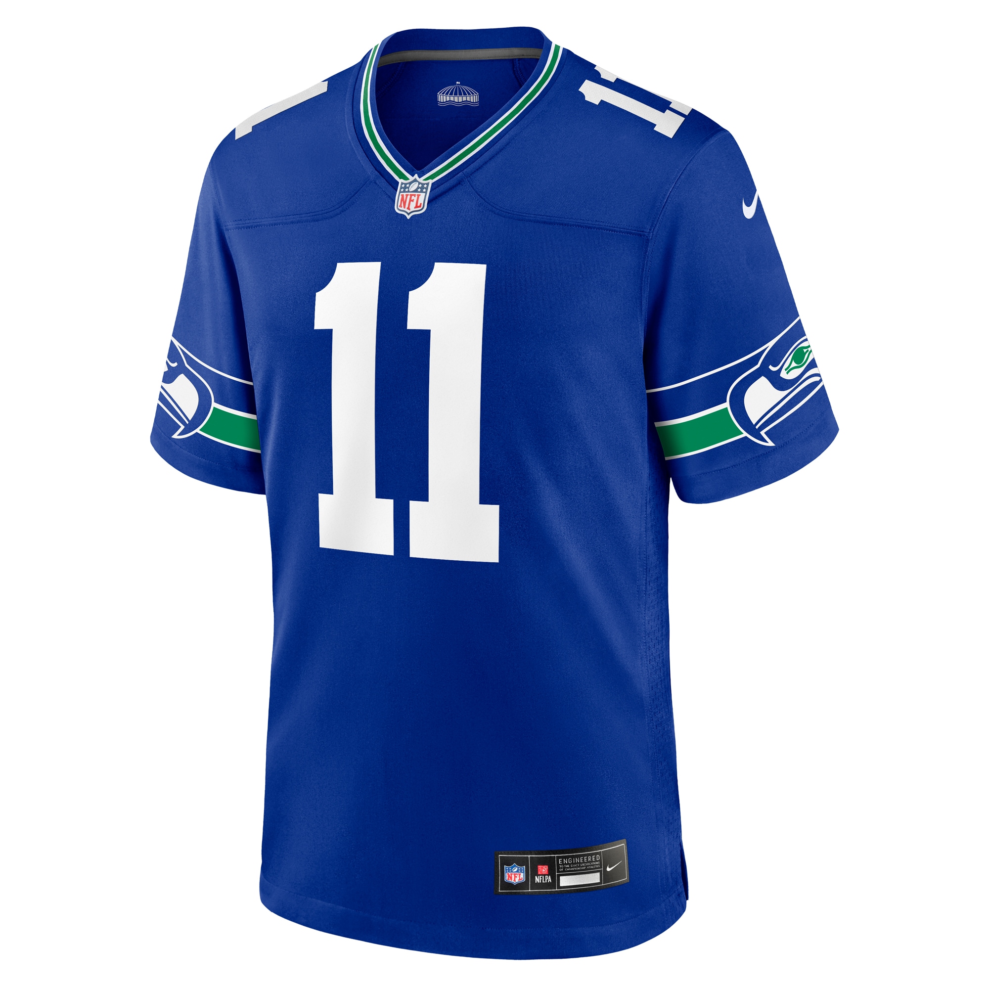 Seattle Seahawks Jaxon Smith-Njigba Royal Throwback Player Game NFL Jersey Men's