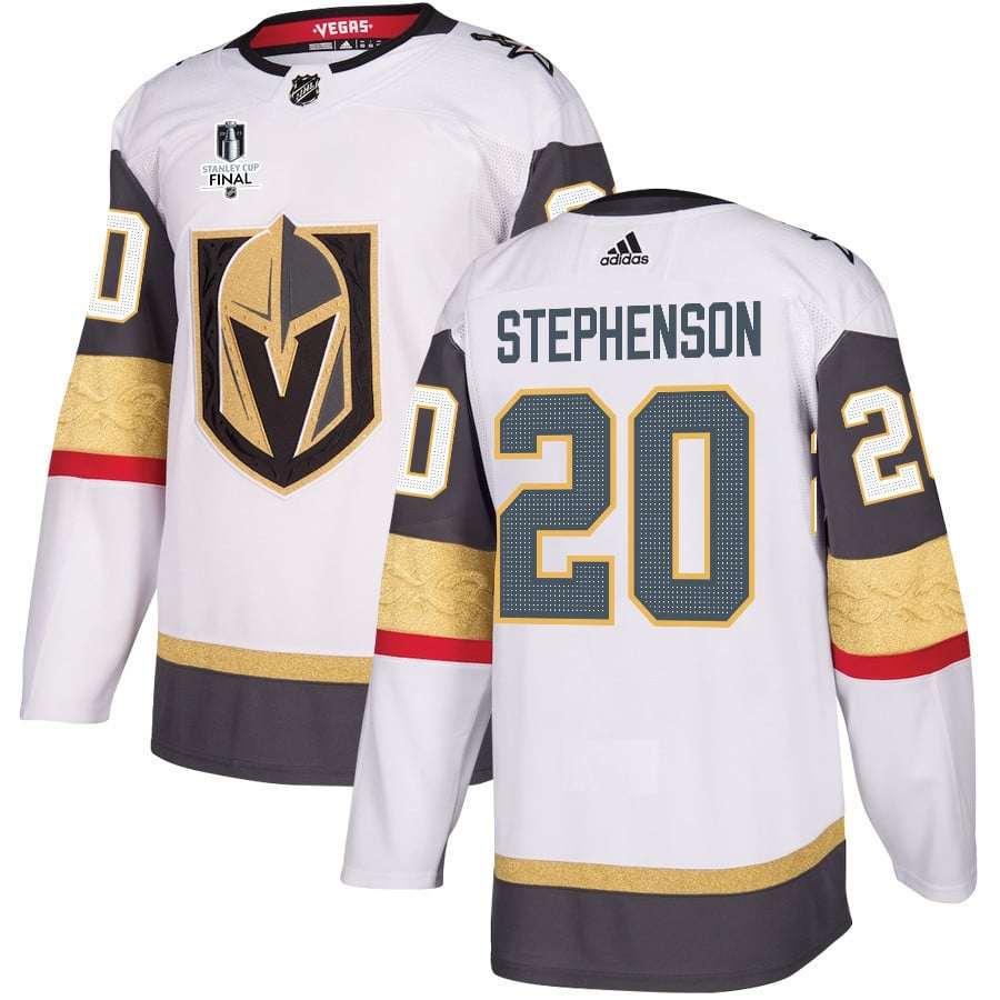Chandler Stephenson 20 Vegas Golden Knights Stanley Cup 2023 Final Patch Away Breakaway White NHL Jersey Men's