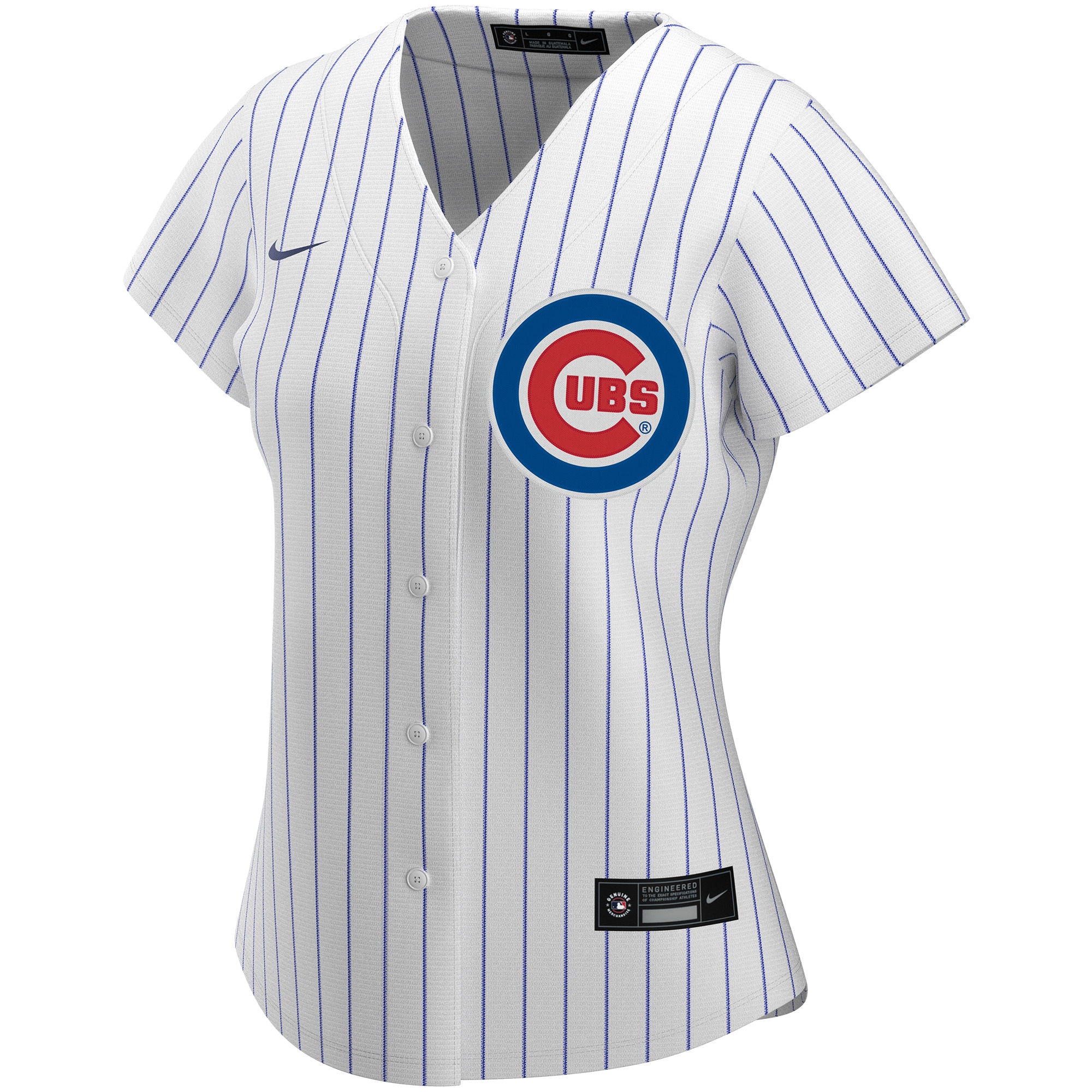 Chicago Cubs White Home Custom MLB Jersey Women's