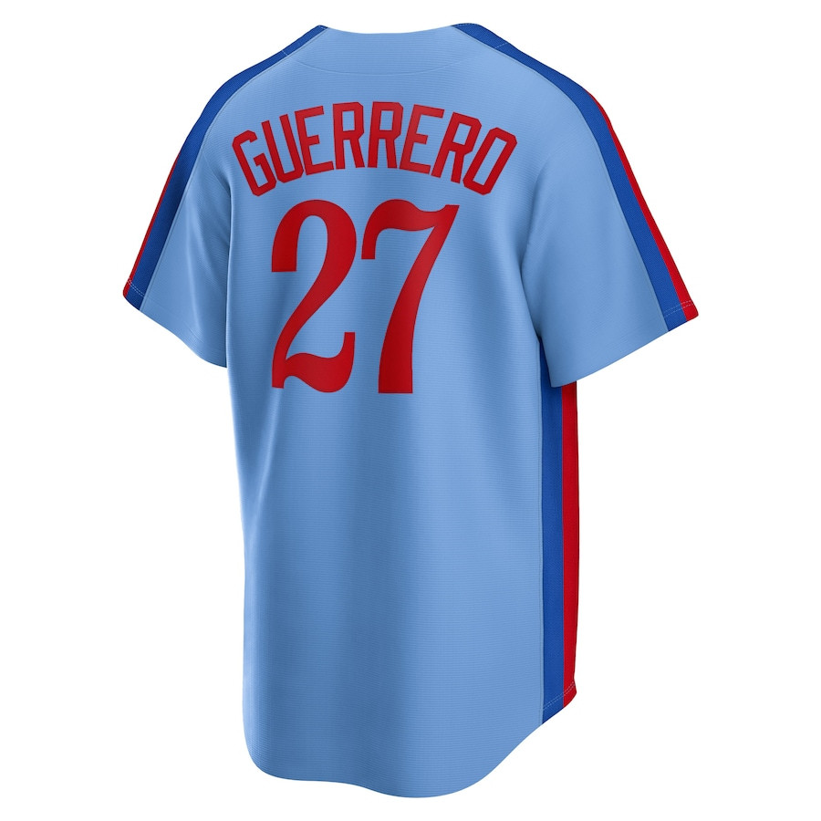 Vladimir Guerrero 27 Montreal Expos Cooperstown Collection Road Powder Blue MLB Jersey Men's