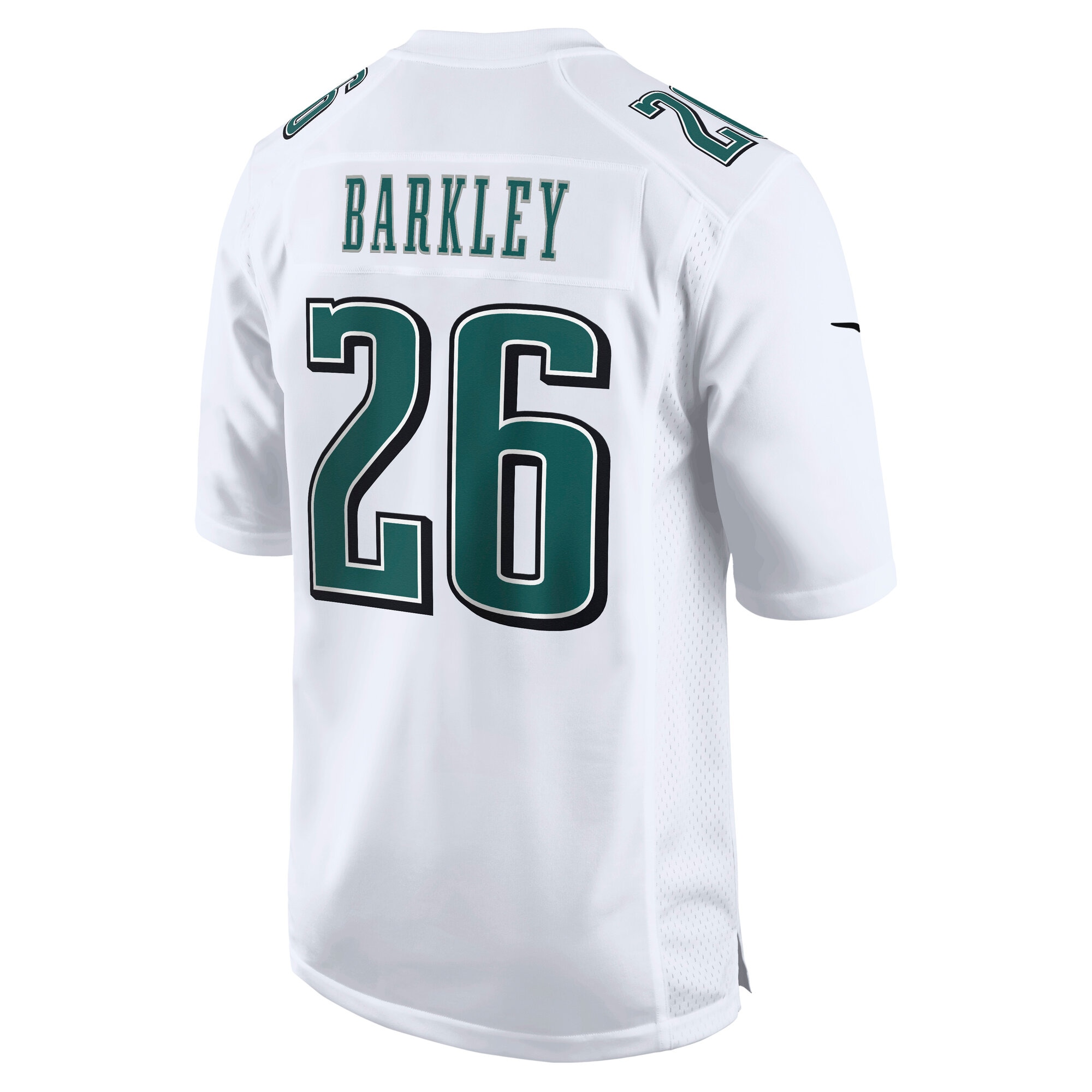 Philadelphia Eagles Saquon Barkley Tundra White Super Bowl LIX Fashion Game Player NFL Jersey Men's