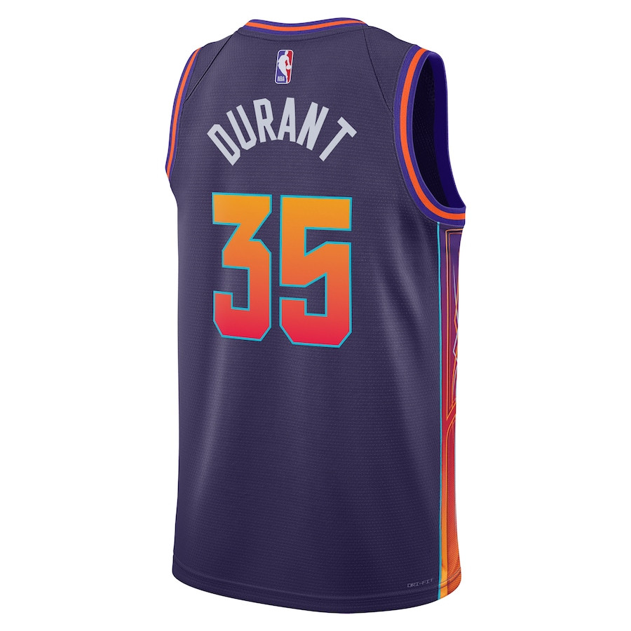 Kevin Durant 35 Phoenix Suns 2023/24 City Edition Swingman Purple NBA Jersey Men's
