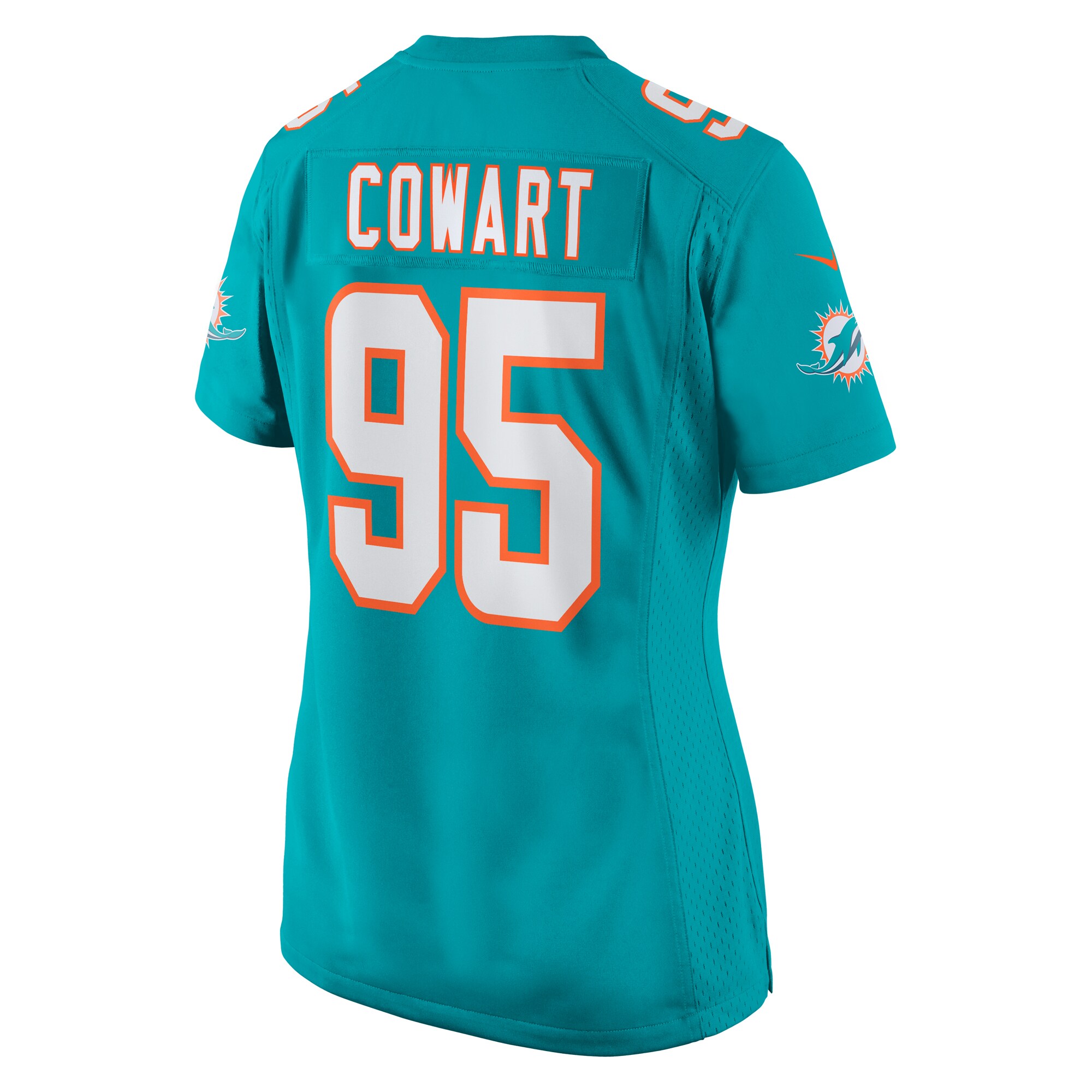 Miami Dolphins Byron Cowart Aqua Game NFL Jersey Women's