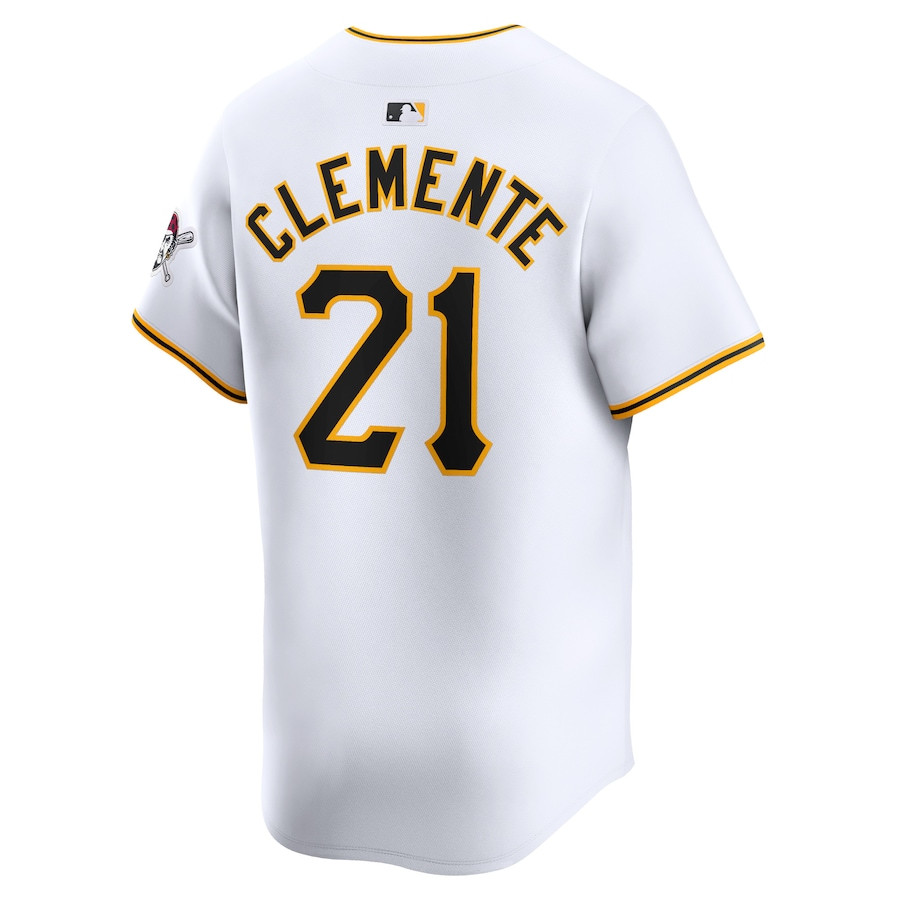 Roberto Clemente 21 Pittsburgh Pirates Home Limited Player White MLB Jersey Men's