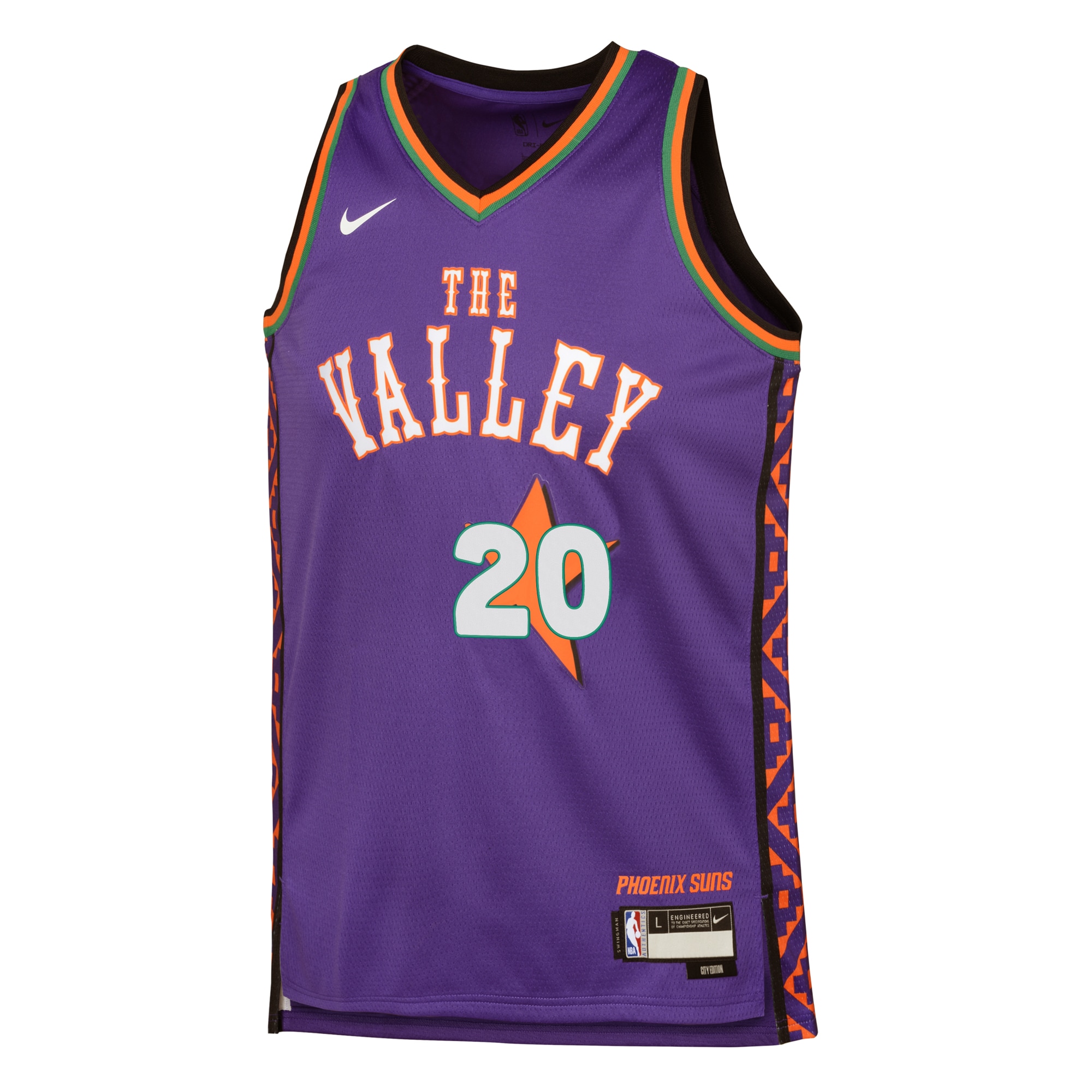 Phoenix Suns City Edition Swingman 2024 Purple Jusuf NurkicYouth NBA Jersey Youth