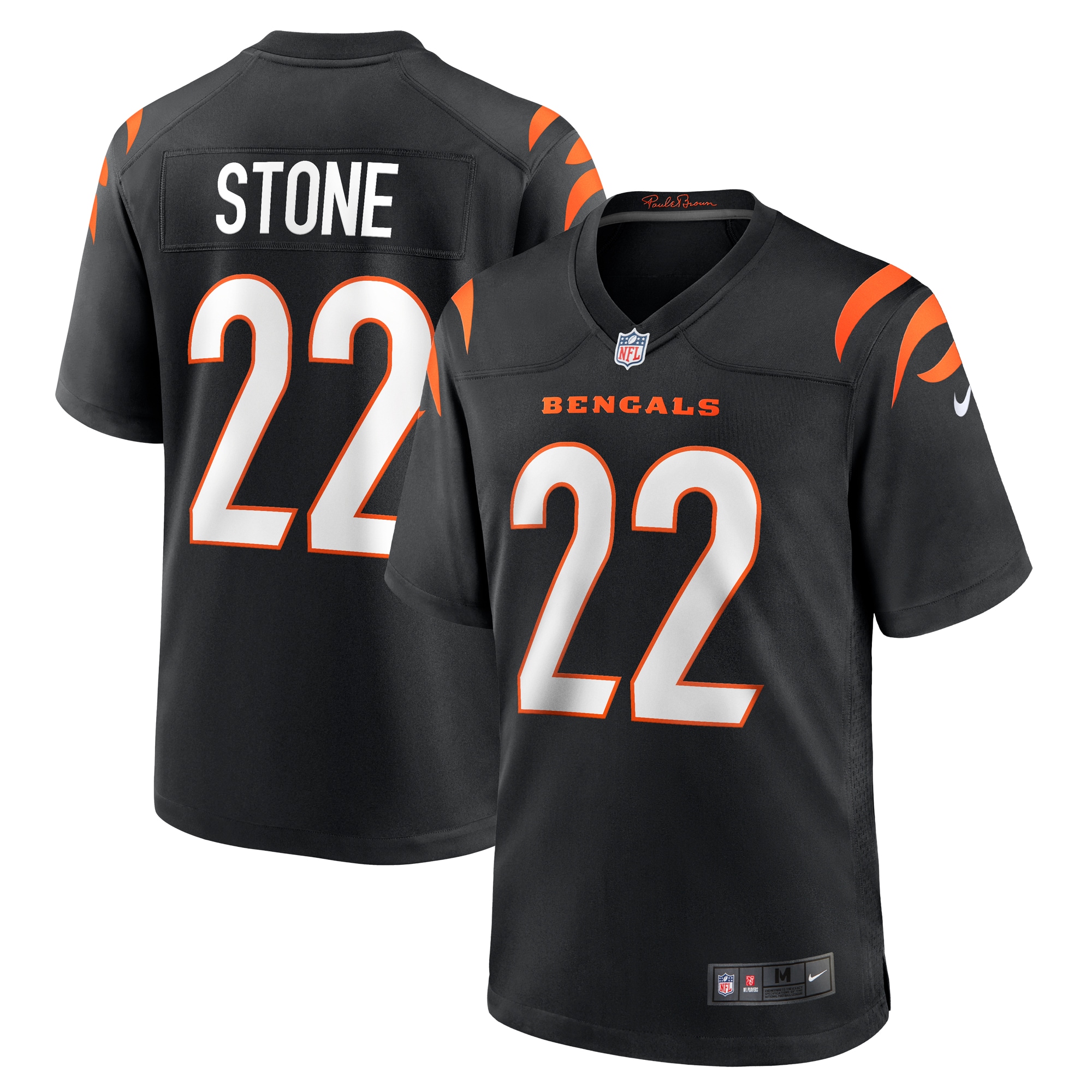 Cincinnati Bengals Geno Stone Black Game NFL Jersey Men's