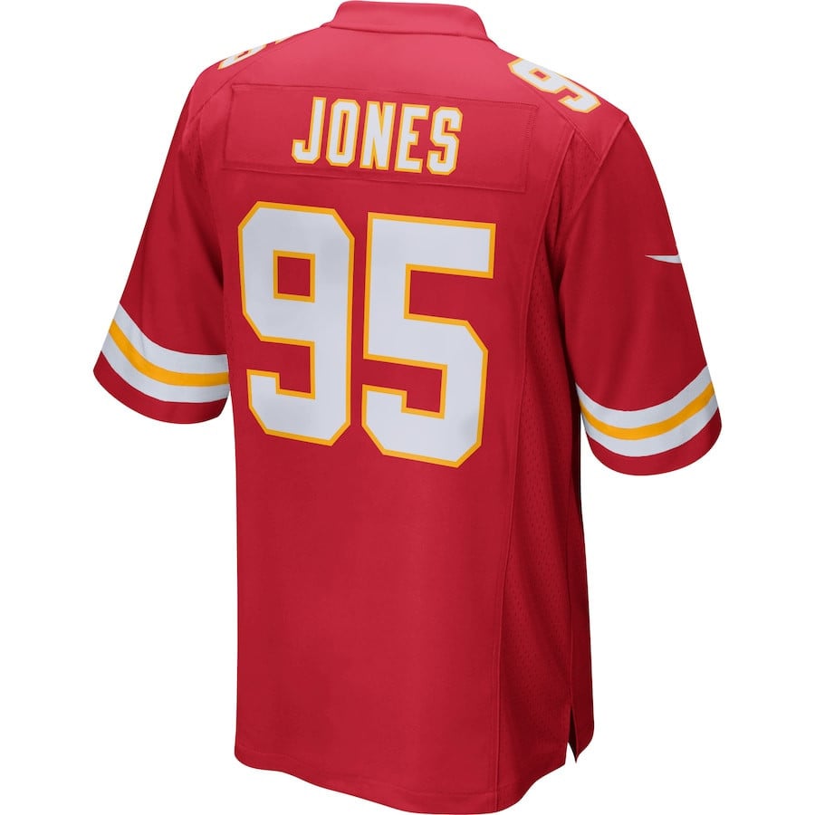 Chris Jones #95 Kansas City Chiefs Super Bowl LIX Red NFL Jersey Youth