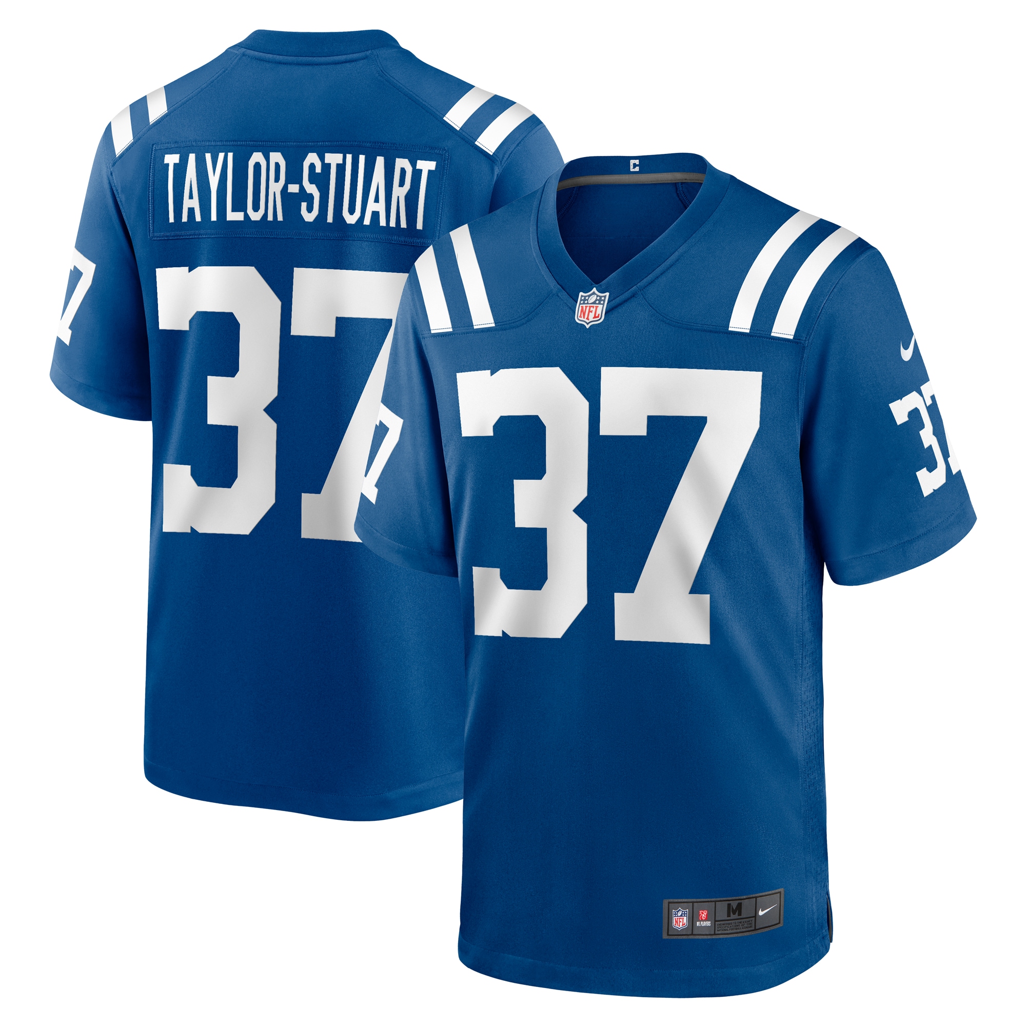 Indianapolis Colts Isaac Taylor-Stuart Royal Team Game NFL Jersey Men's