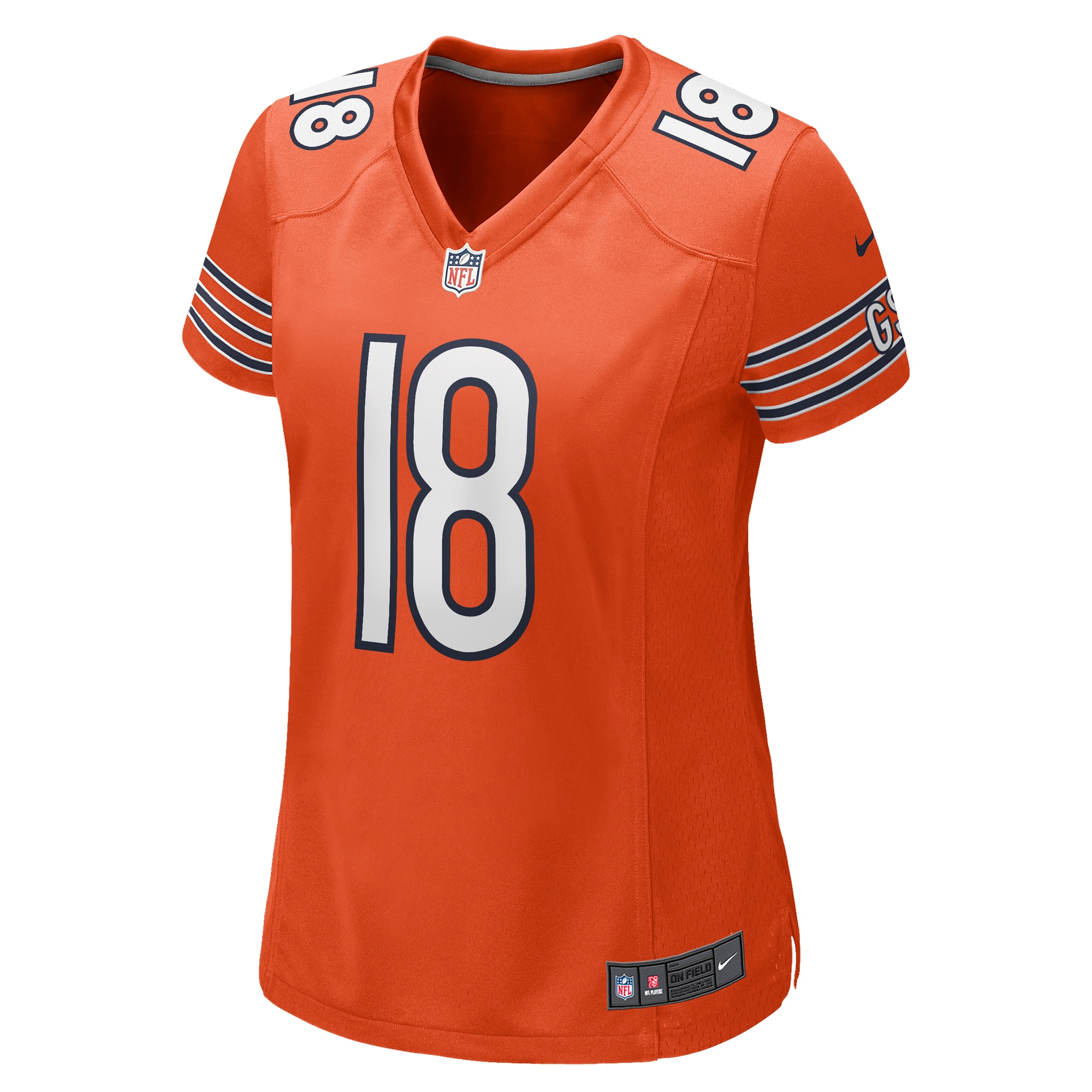 Chicago Bears Caleb Williams Orange Alternate Game NFL Jersey Women's