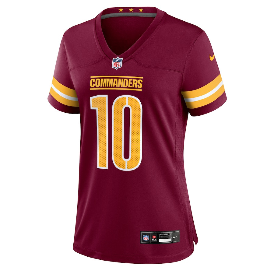 Tress Way 10 Washington Commanders Game Burgundy NFL Jersey Women's