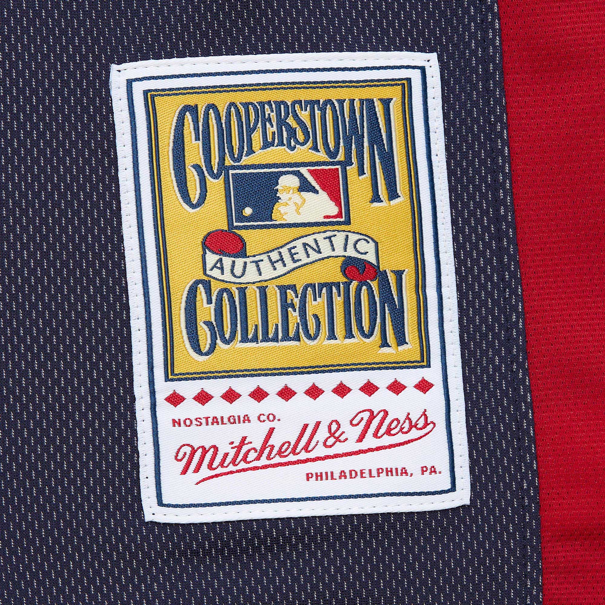 Atlanta Braves John Smoltz Mitchell Ness Navy Cooperstown Collection Mesh Batting Practice MLB Jersey Men's