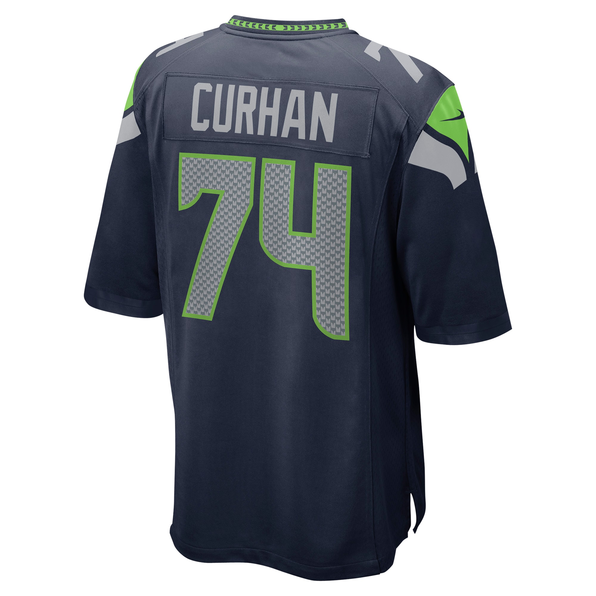 Seattle Seahawks Jake Curhan College Navy Game NFL Jersey Men's