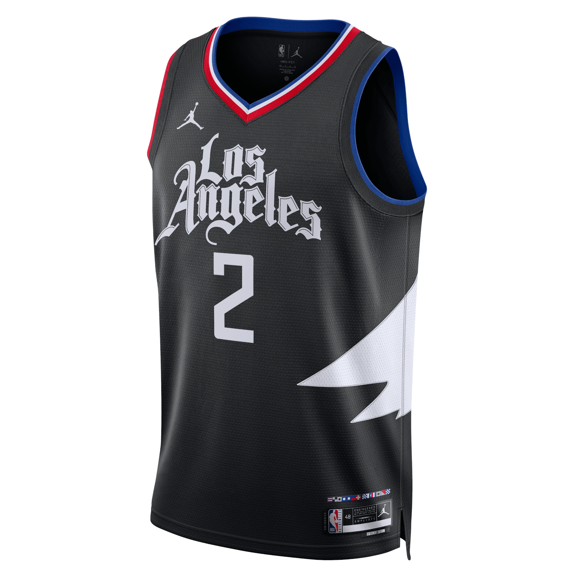 Los Angeles Clippers Jordan Statement Edition Swingman Black Kawhi Leonar Unisex NBA Jersey Unisex