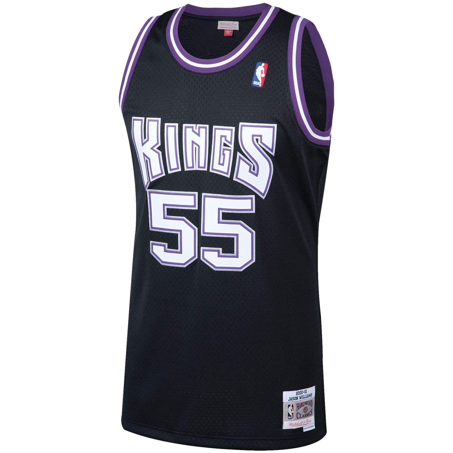 Mitchell Ness Jason Williams Black Sacramento Kings 2000-01 Hardwood Classics Swingman Player NBA Jersey Men's