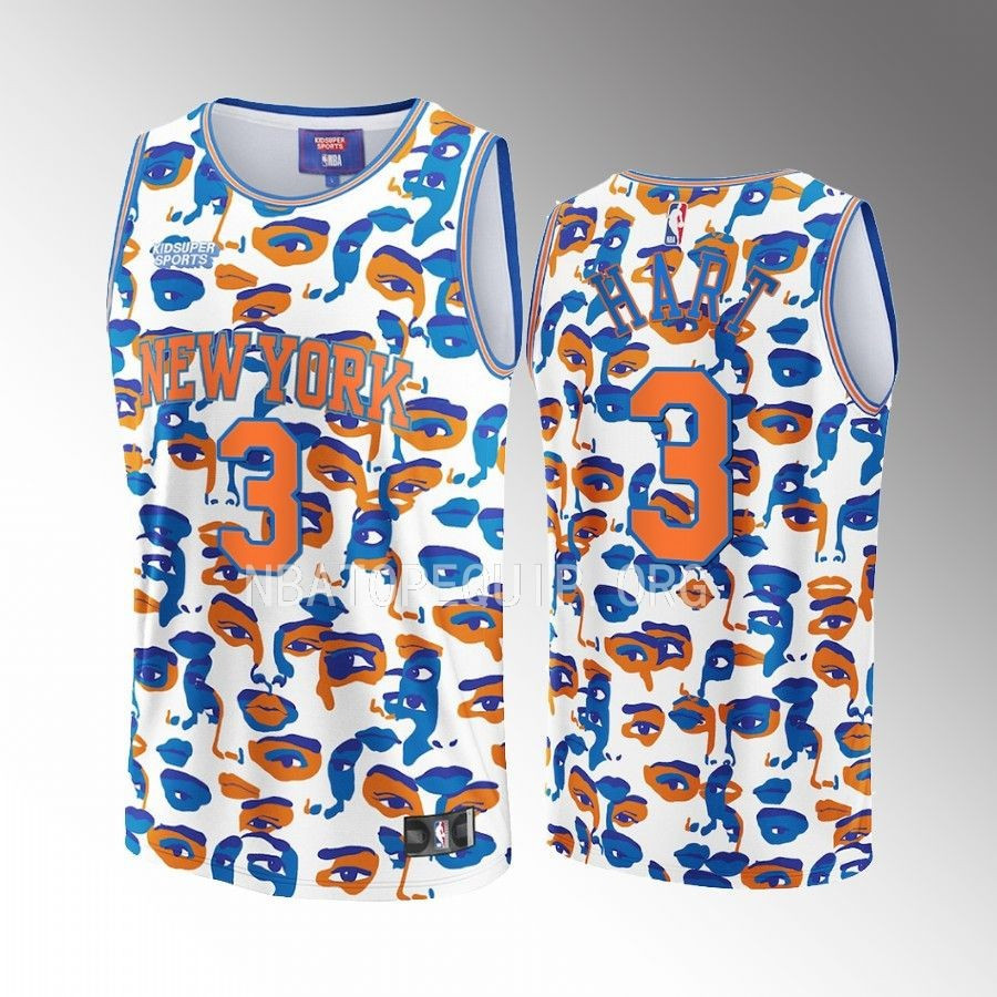 Josh Hart 3 New York Knicks KidSuper Studio Unisex Hometown NBA Jersey Unisex