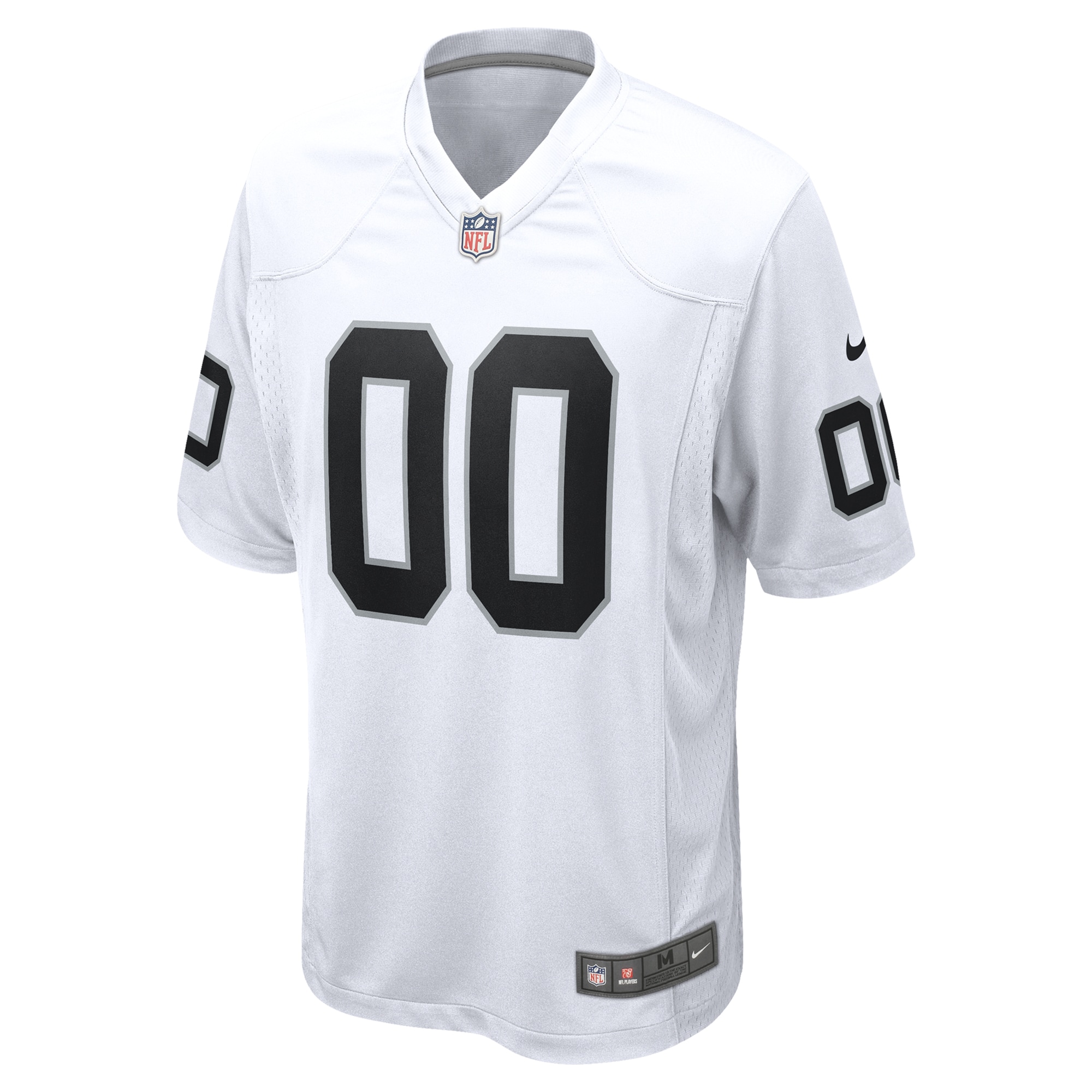 Las Vegas Raiders White Team Custom Game NFL Jersey Youth