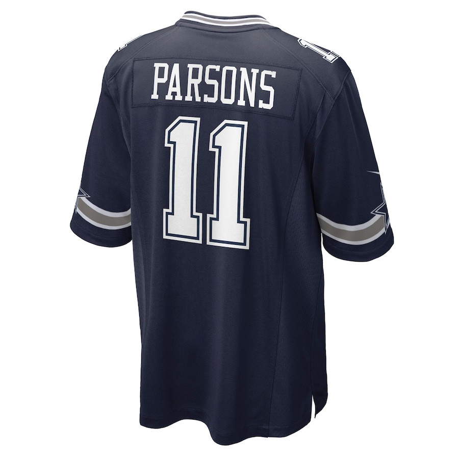Micah Parsons 11 Dallas Cowboys Game Navy NFL Jersey Youth