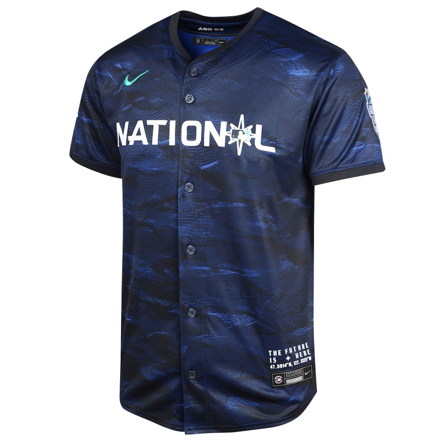 Mookie Betts 50 Los Angeles Dodgers Posture 2023 All Star Game Limited Player Royal MLB Jersey Youth