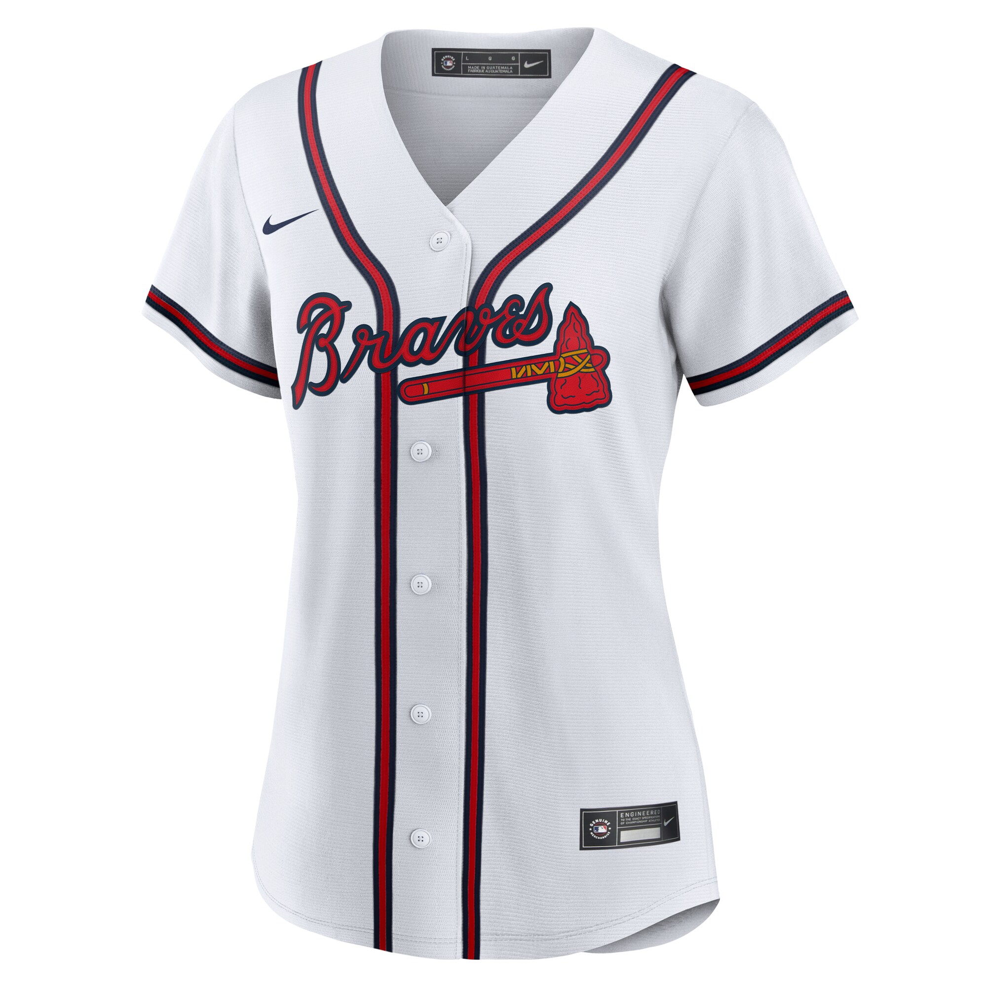 Atlanta Braves Jarred Kelenic White Home MLB Jersey Women's