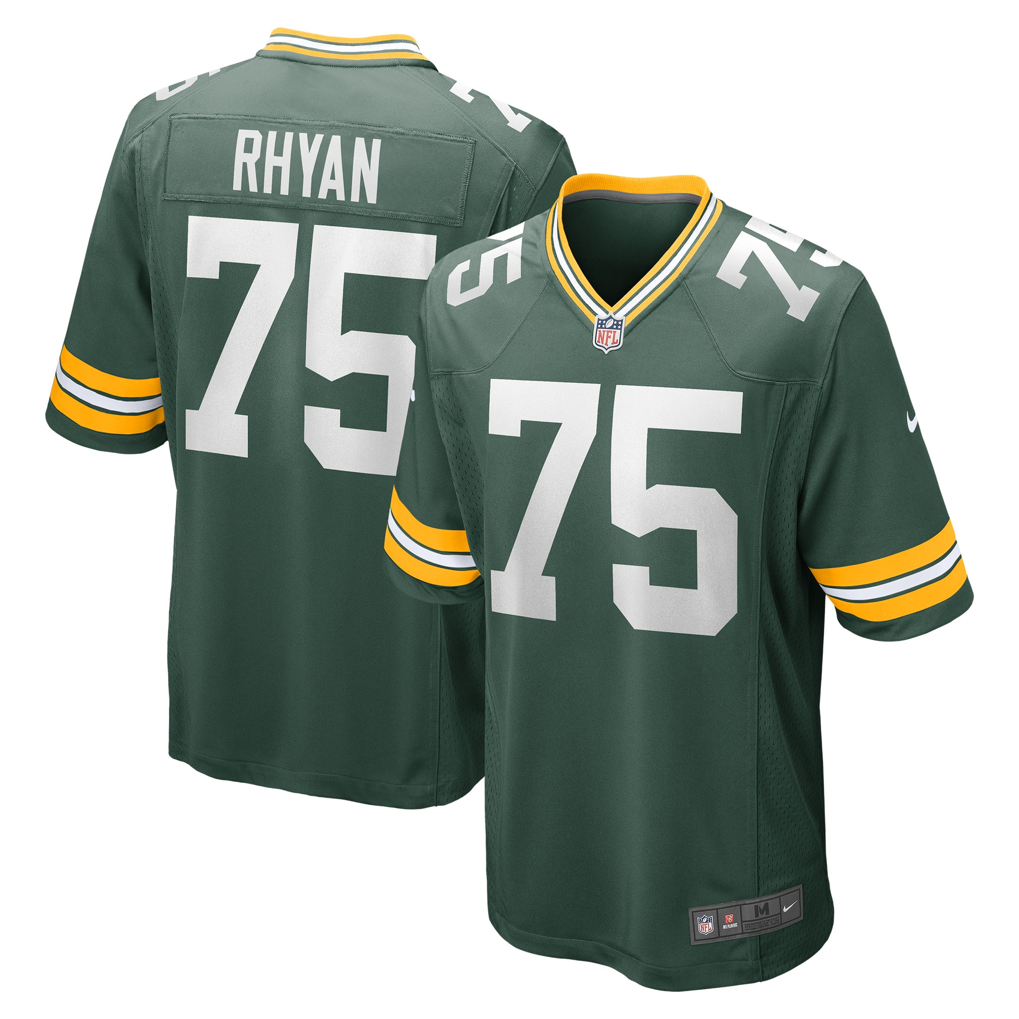 Green Bay Packers Sean Rhyan Green Game Player NFL Jersey Men's