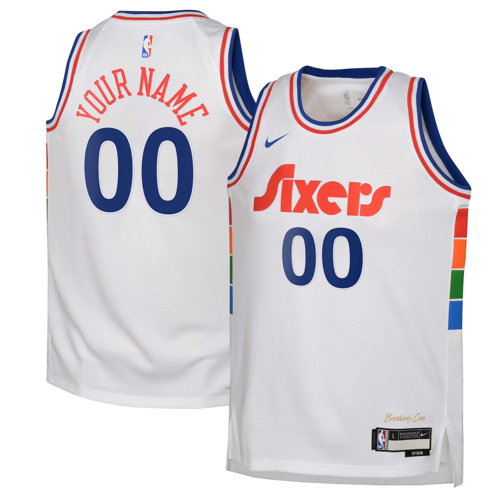 Philadelphia 76ers City Edition Swingman 2024 Custom NBA Jersey Youth