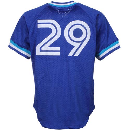 Toronto Blue Jays Joe Carter Mitchell Ness Royal 1993 Cooperstown Collection Mesh Batting Practice MLB Jersey Men's