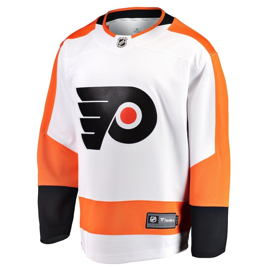 Oliver Bonk #59 Philadelphia Flyers 2023 Draft Away Orange/White NHL Jersey Men's