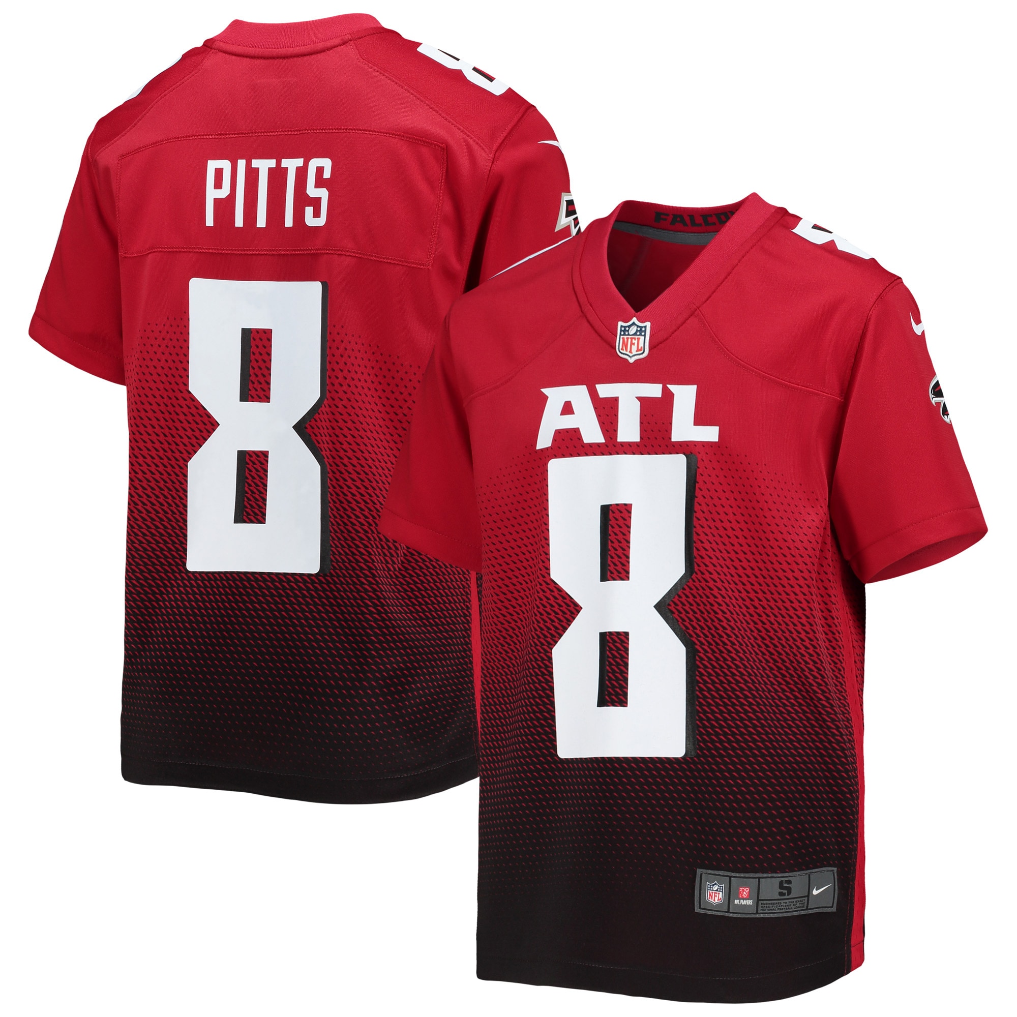 Atlanta Falcons Kyle Pitts Red Game NFL Jersey Youth