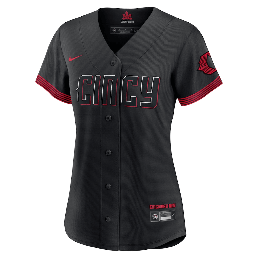 Joey Votto 19 Cincinnati Reds 2023 City Connect Black MLB Jersey Women's