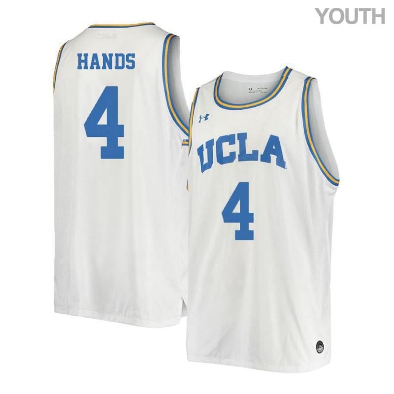 4 Jaylen Hand White Retro Elite UCLA Bruins NCAA Jersey Youth