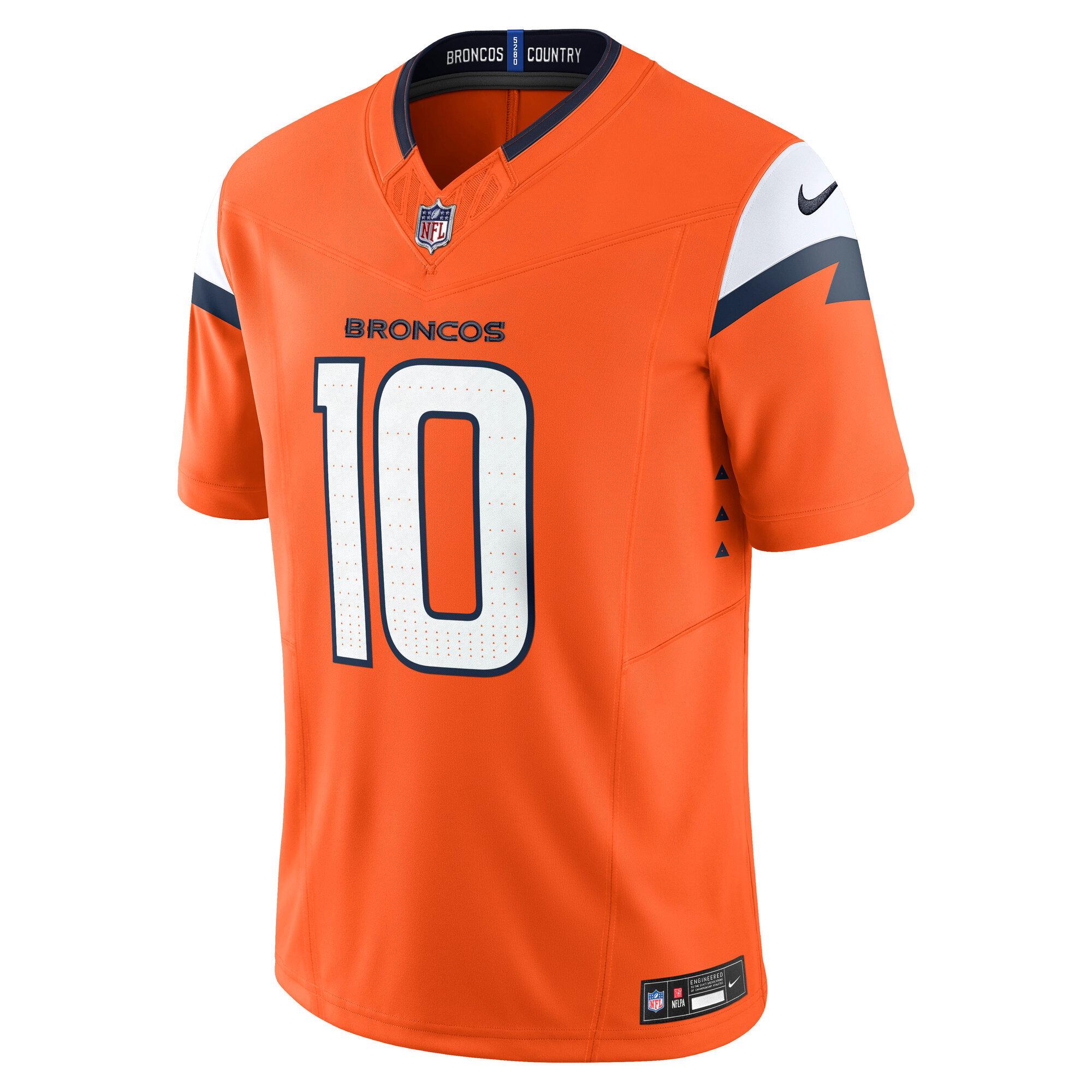 Denver Broncos Bo Nix Orange Vapor F.U.S.E. Limited NFL Jersey Men's