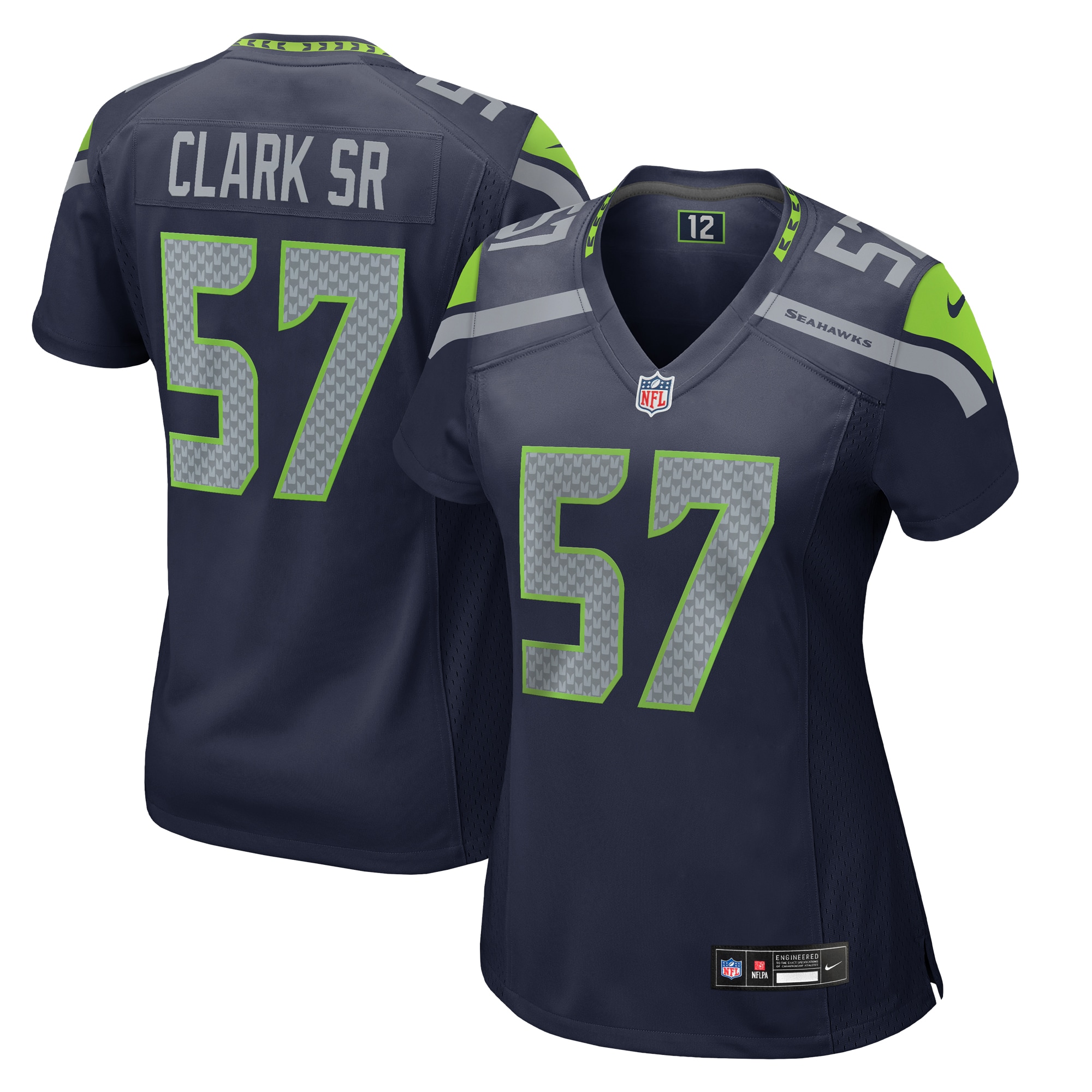 Frank Clark Seattle Seahawks Nike Women's Game Jersey - College Navy