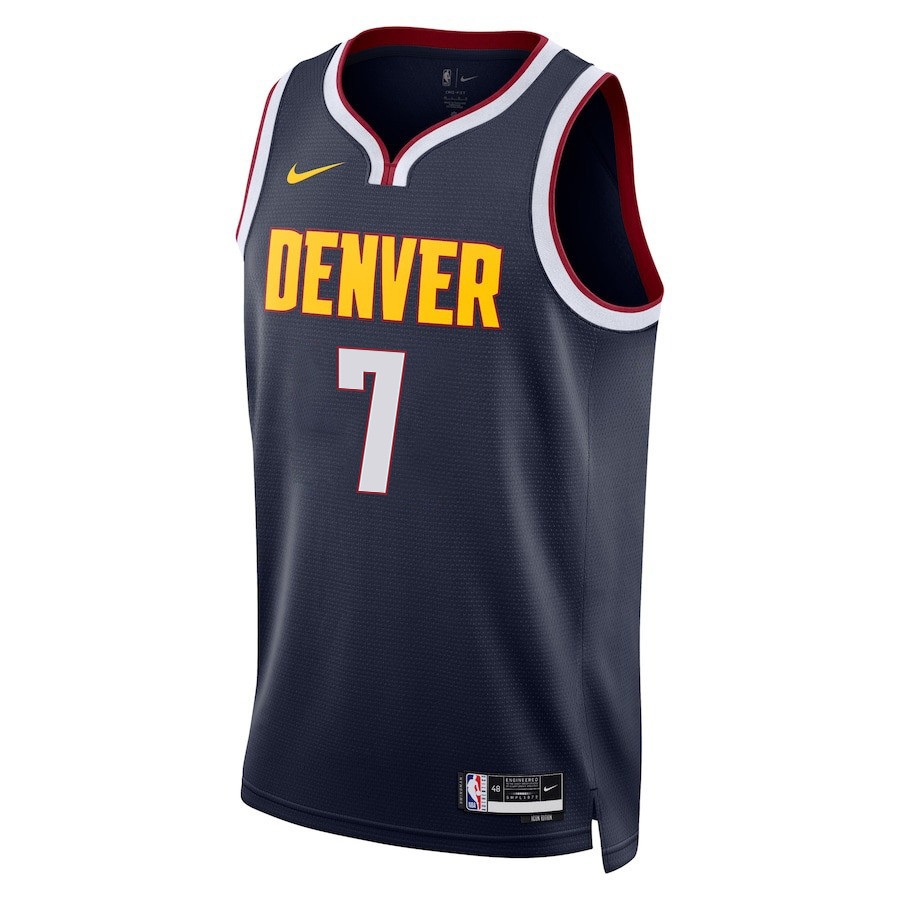 Reggie Jackson 7 Denver Nuggets Final Champions 2023 Swingma Black NBA Jersey Youth