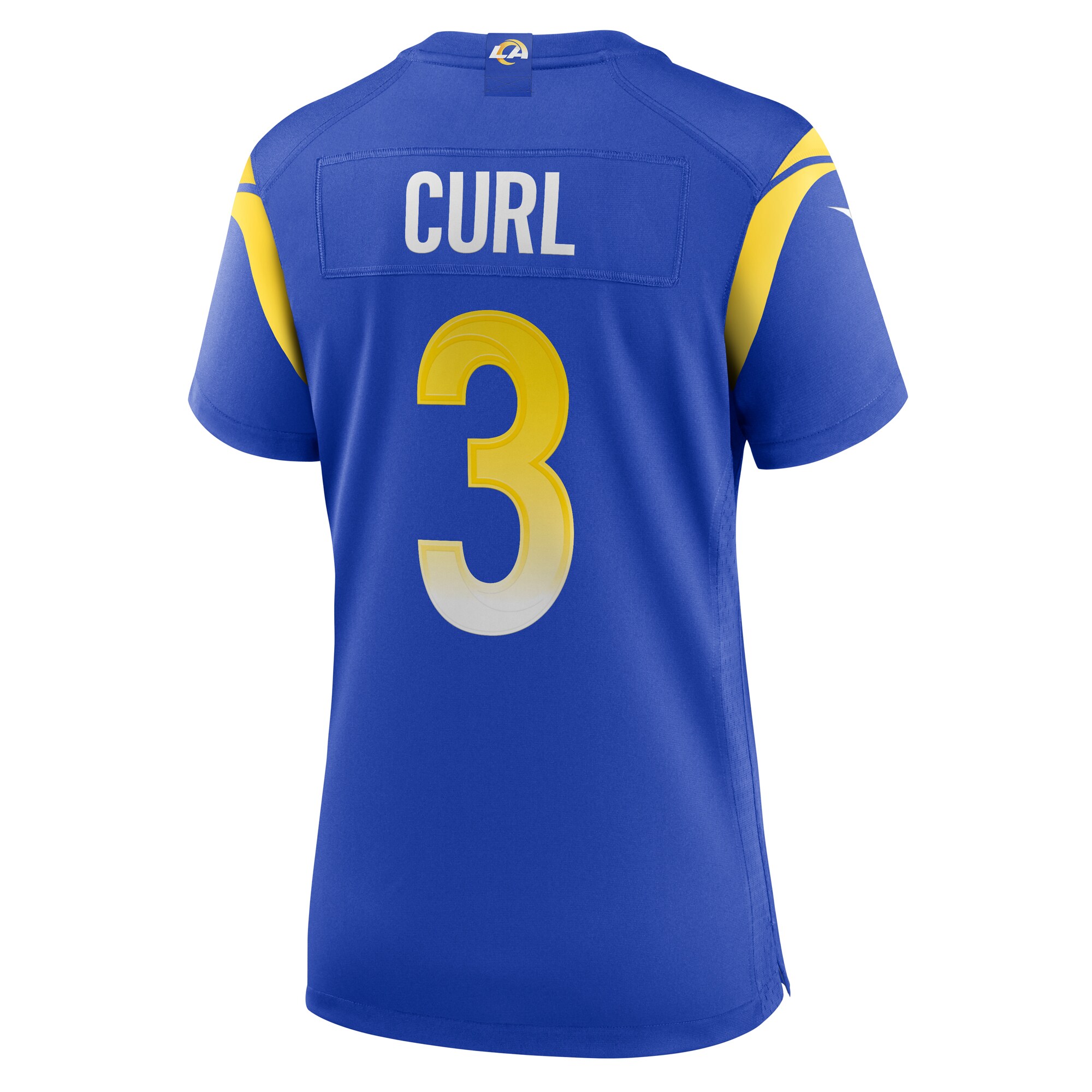 Los Angeles Rams Kamren Curl Royal Team Game NFL Jersey Women's
