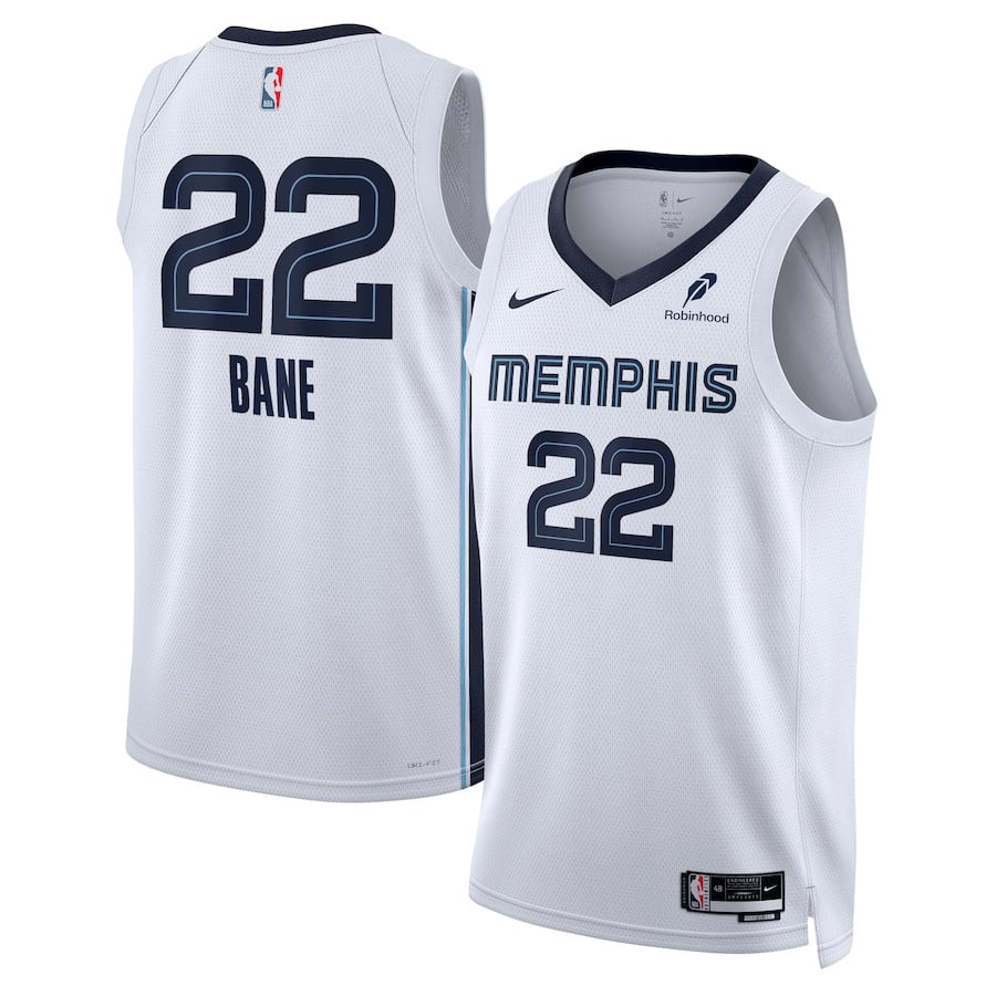 Desmond Bane 22 Memphis Grizzlies Unisex Swingman Badge Player Association Editio White NBA Jersey Unisex