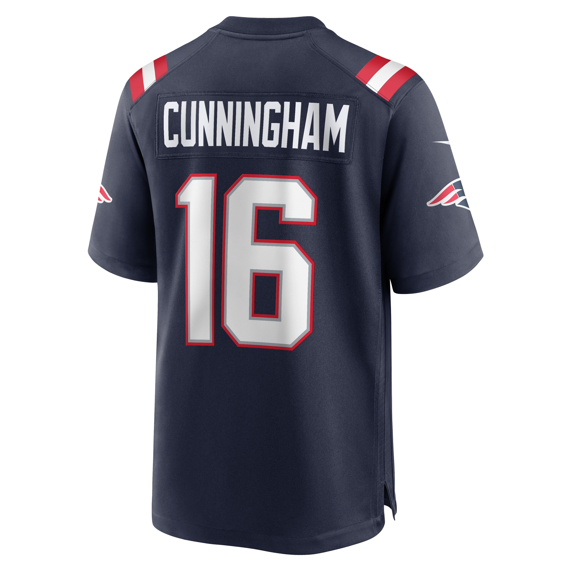 New England Patriots Malik Cunningham Navy Team Game NFL Jersey Men's
