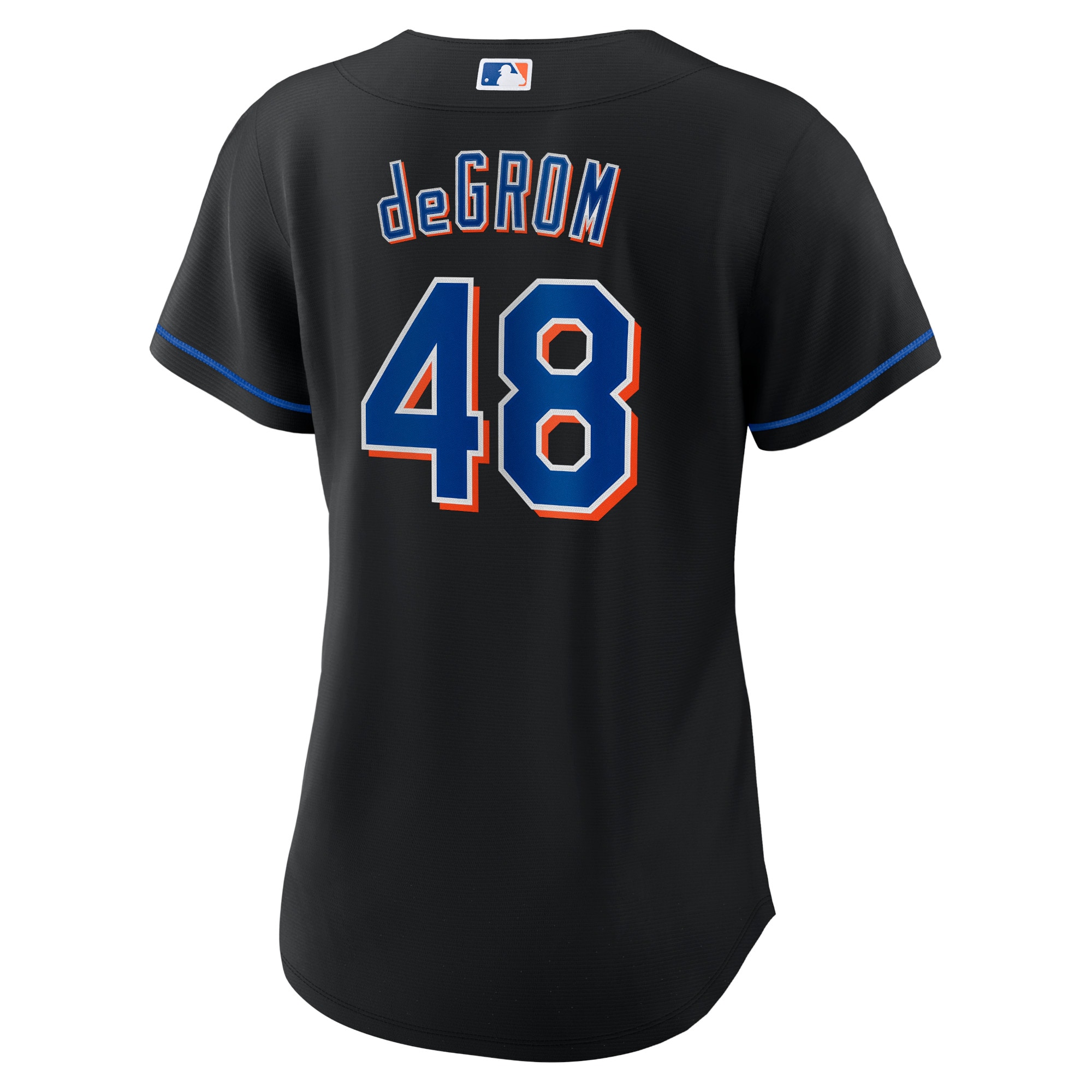 New York Mets Jacob deGrom Black 2022 Alternate Player MLB Jersey Women's