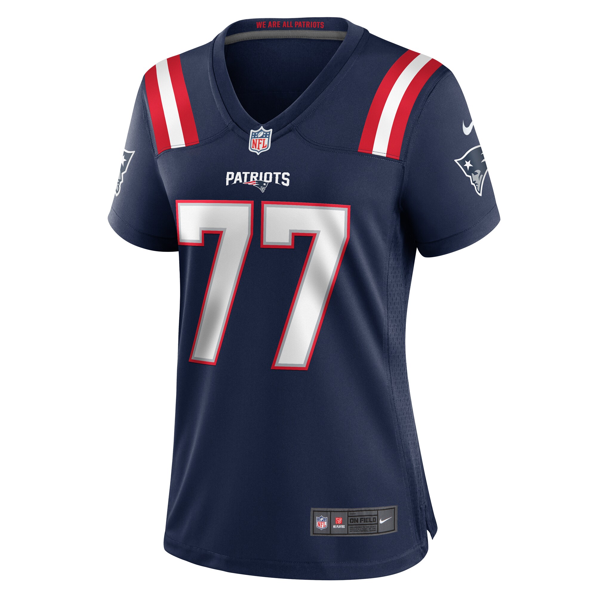 New England Patriots Chukwuma Okorafor Navy Game NFL Jersey Women's
