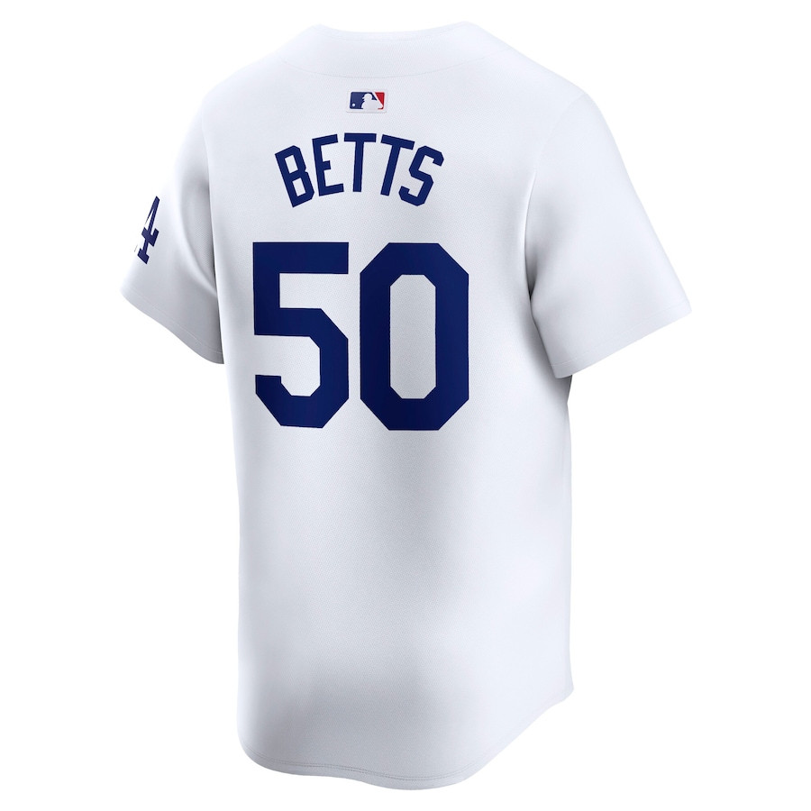 Mookie Betts 50 Los Angeles Dodgers 2024 World Series Home Limited Player White MLB Jersey Men's