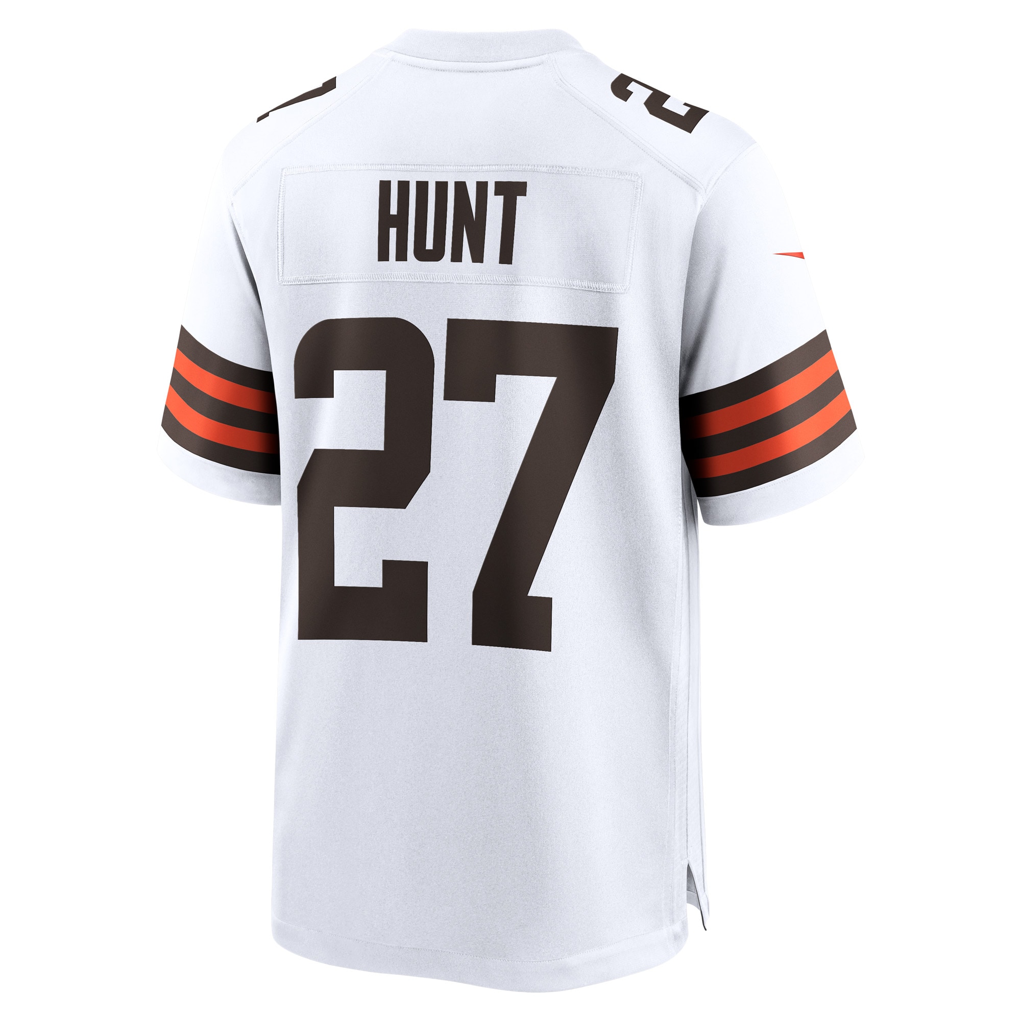 Cleveland Browns Kareem Hunt White Game Player NFL Jersey Men's