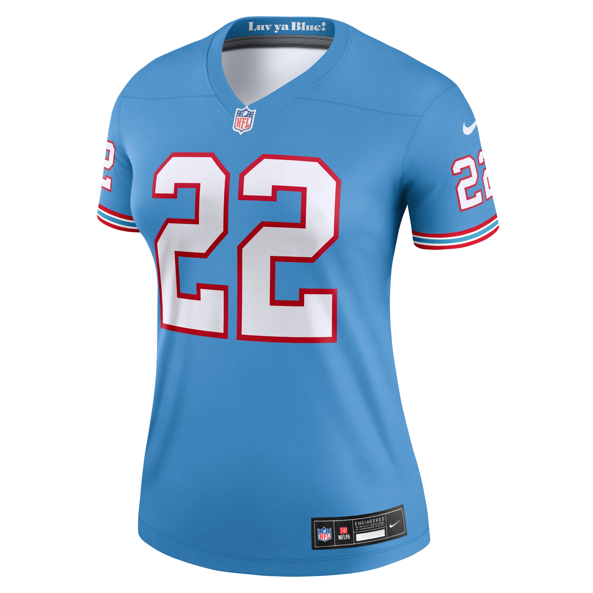 Tennessee Titans Derrick Henry Light Blue Alternate Legend Player Performance Top NFL Jersey Women's