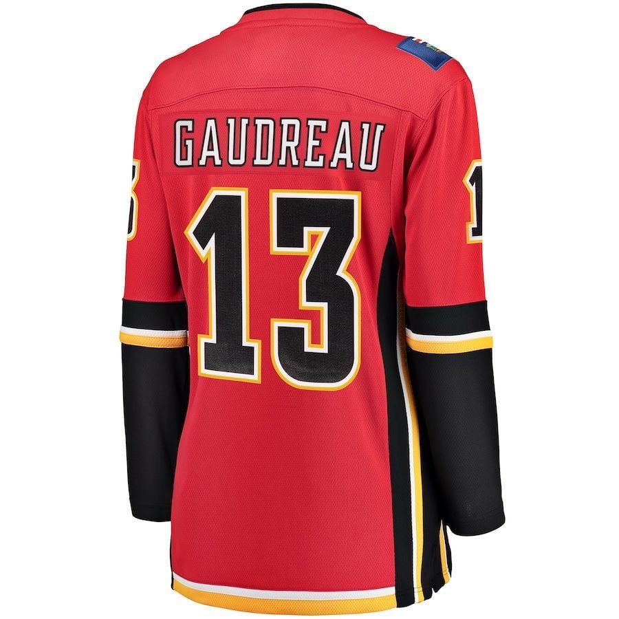 Johnny Gaudreau Calgary Flames Home Breakaway Player Red NHL Jersey Women's