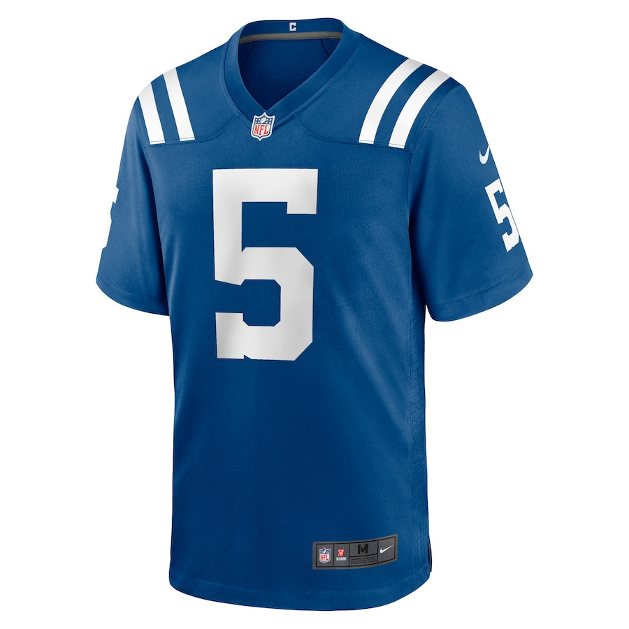 Anthony Richardson 5 Indianapolis Colts Player Game Royal NFL Jersey Men's