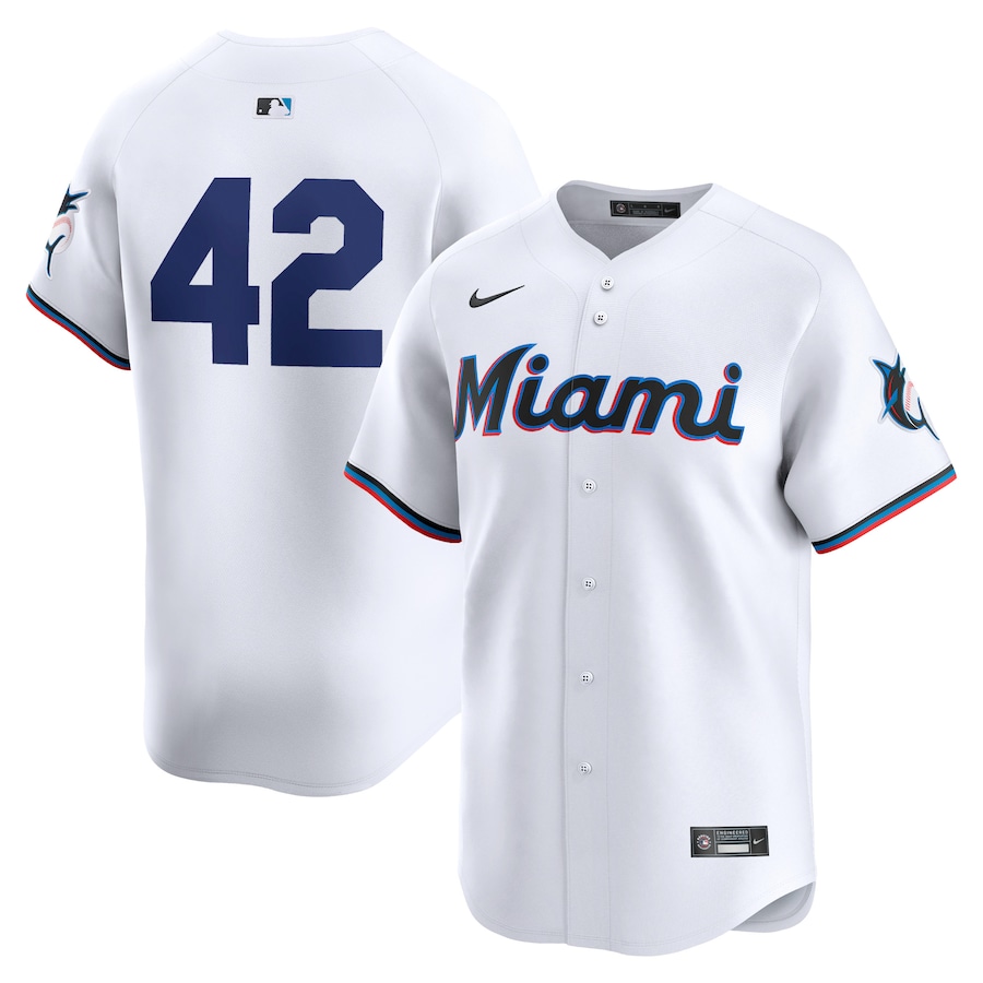 Miami Marlins 2024 Jackie Robinson Day Home Limited Jersey White