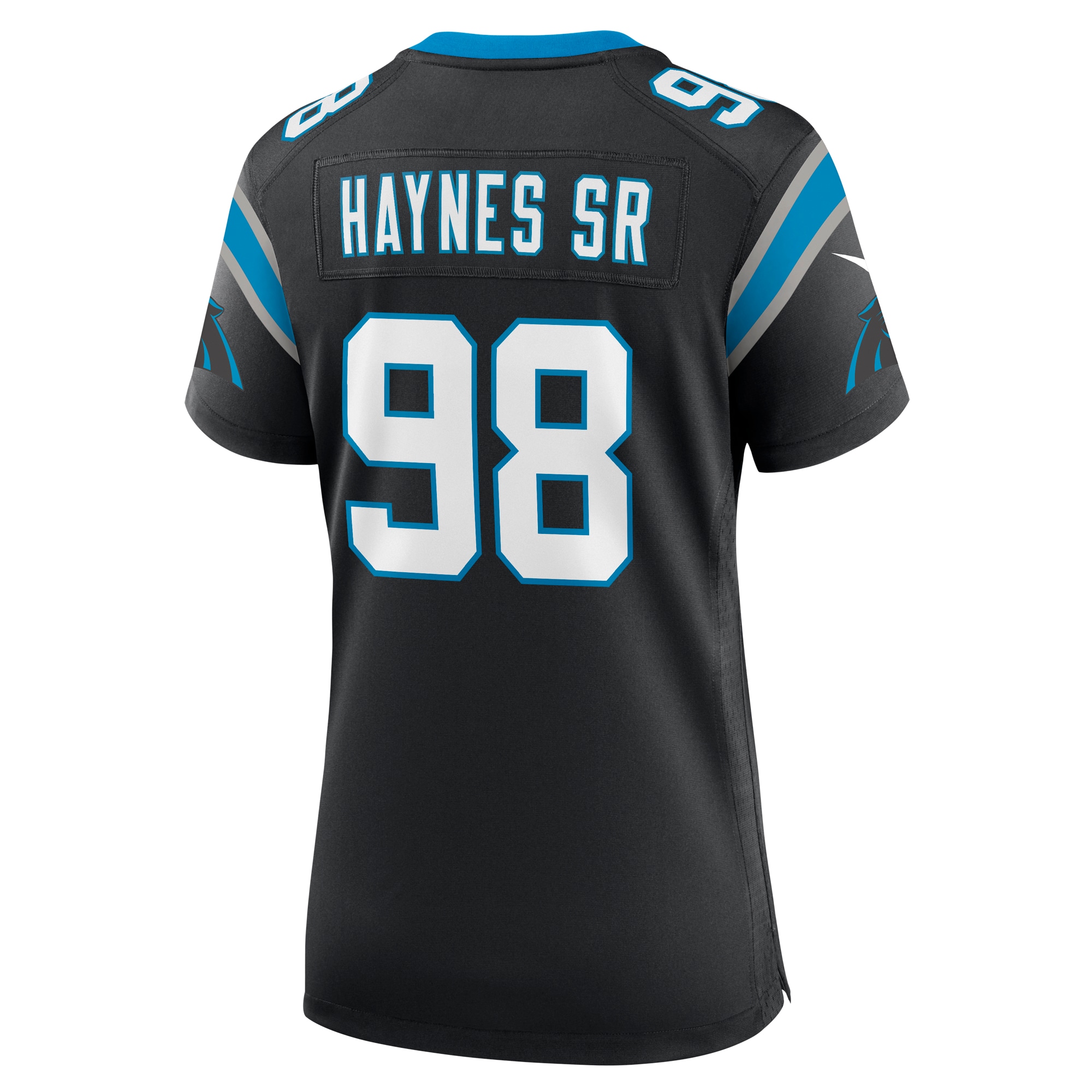Carolina Panthers Marquis Haynes Sr. Black Team Game NFL Jersey Women's