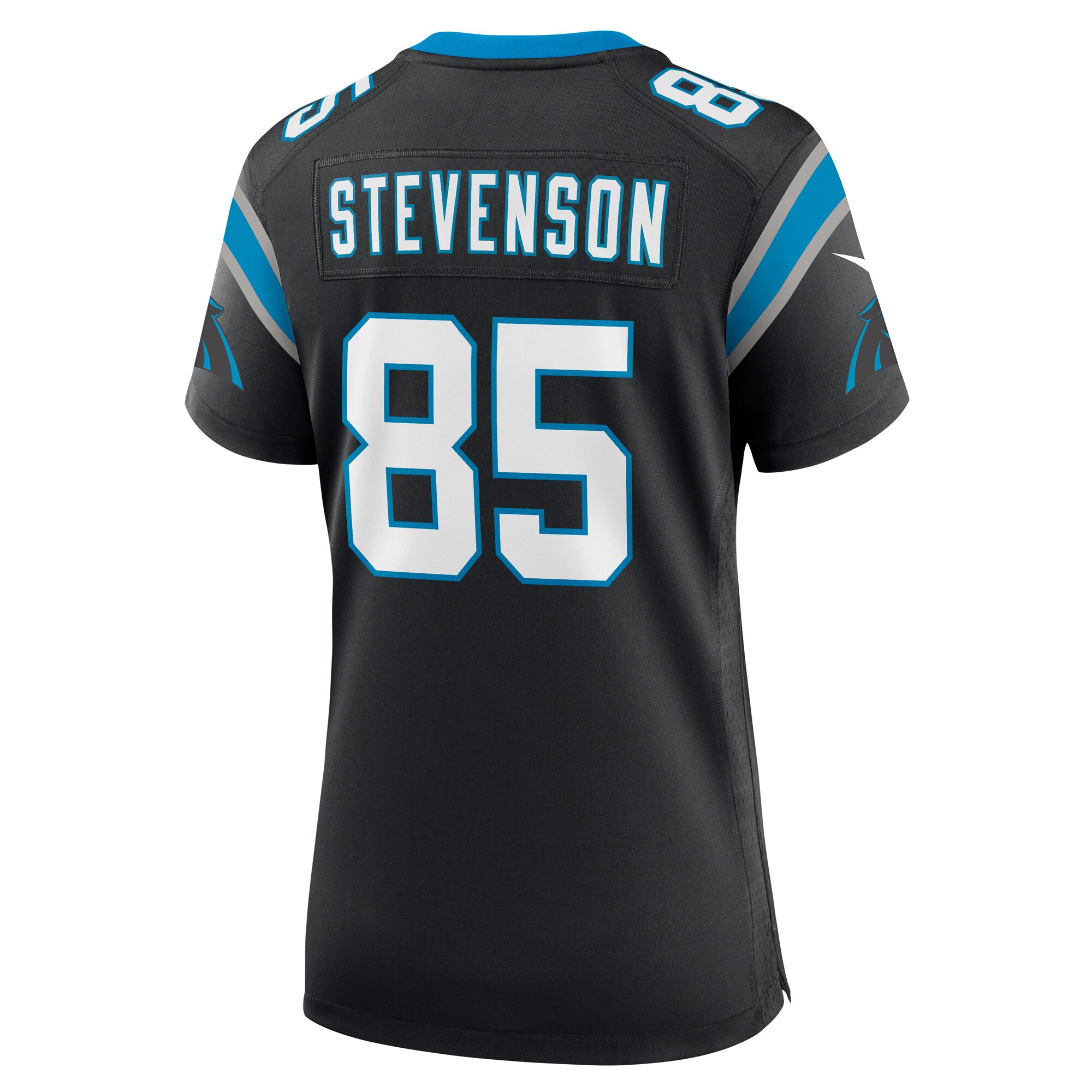 Carolina Panthers Marquez Stevenson Black Team Game NFL Jersey Women's