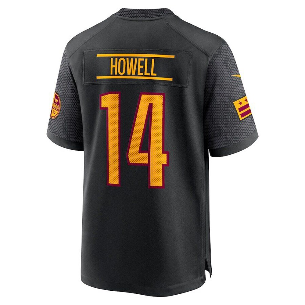 Washington Commanders Sam Howell Black Game NFL Jersey Youth