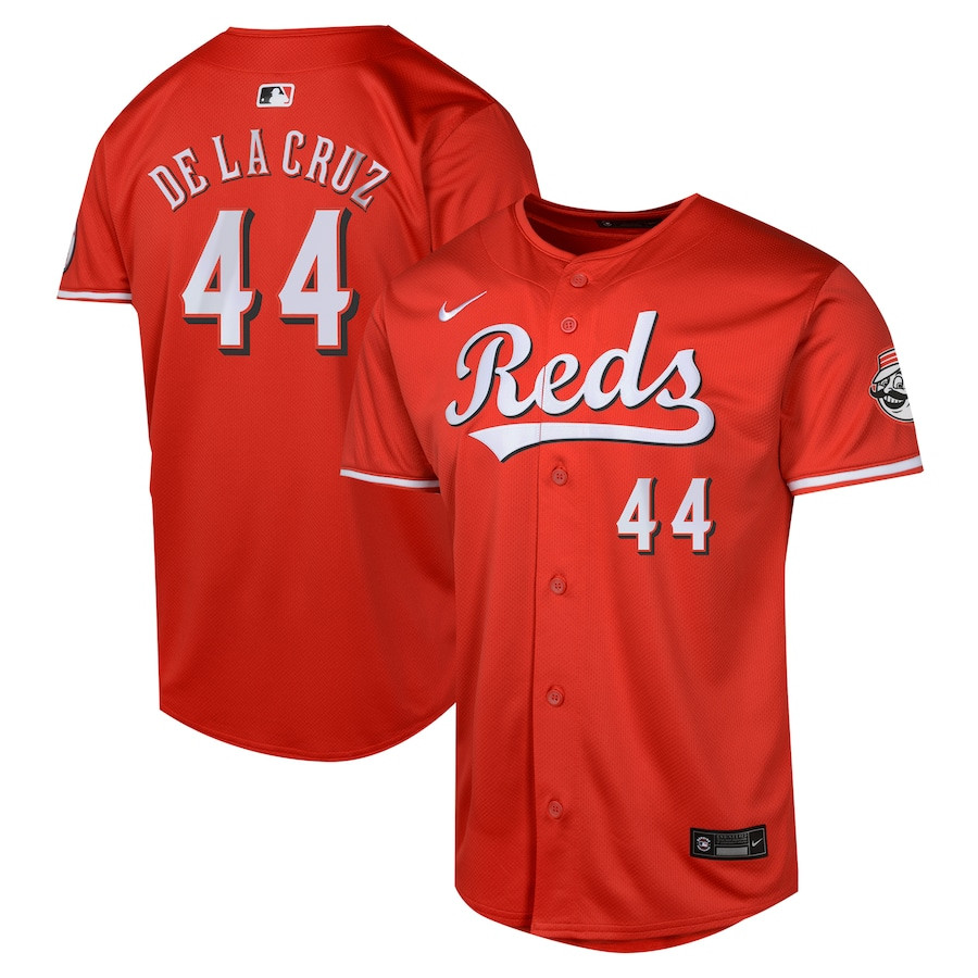 Elly De La Cruz 44 Cincinnati Reds Alternate Limited Red MLB Jersey Youth