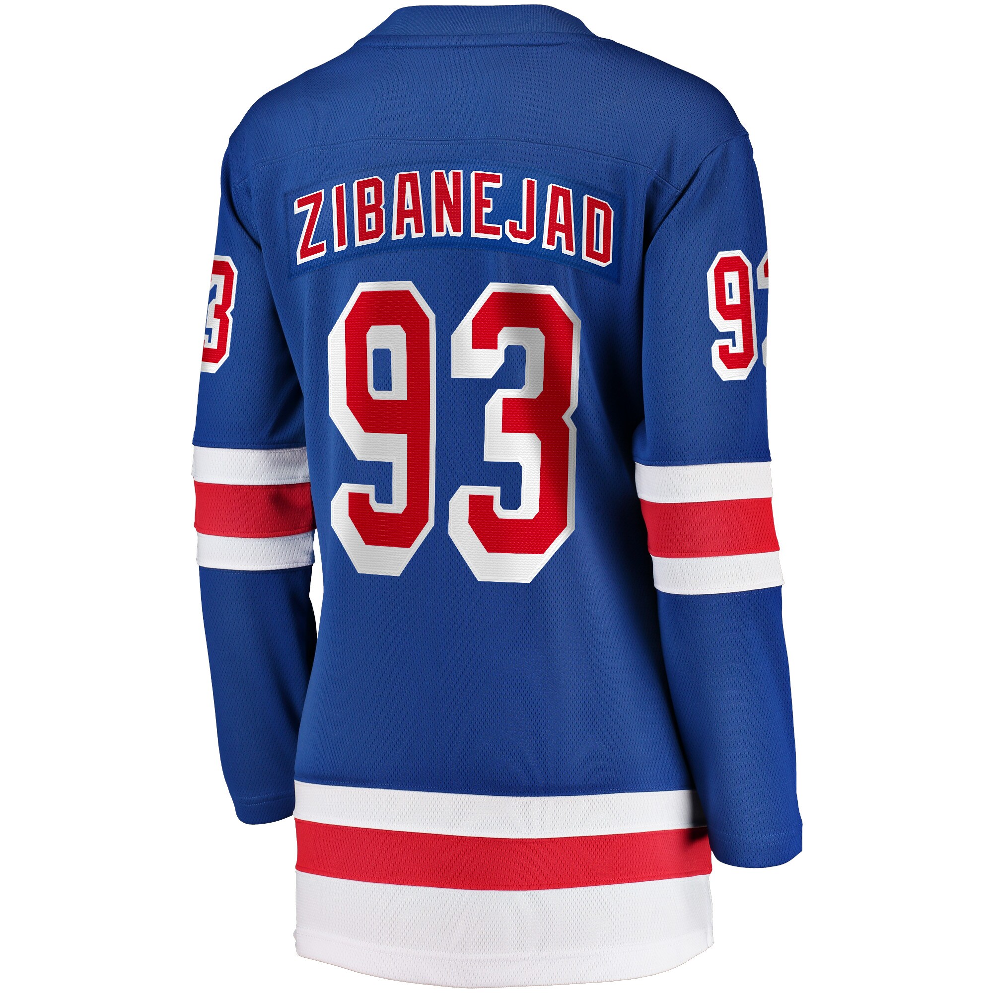 New York Rangers Mika Zibanejad Blue Home Premier Breakaway Player NHL Jersey Women's