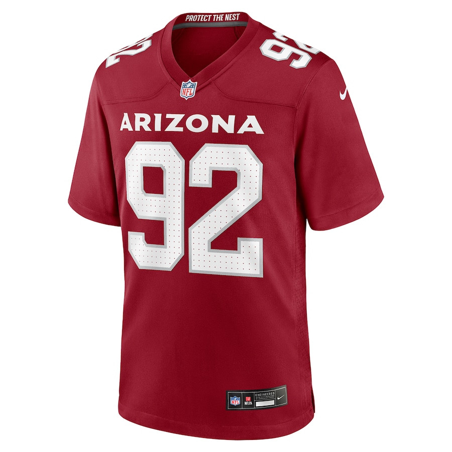 Bilal Nichols 92 Arizona Cardinals Team Game Cardinal NFL Jersey Men's